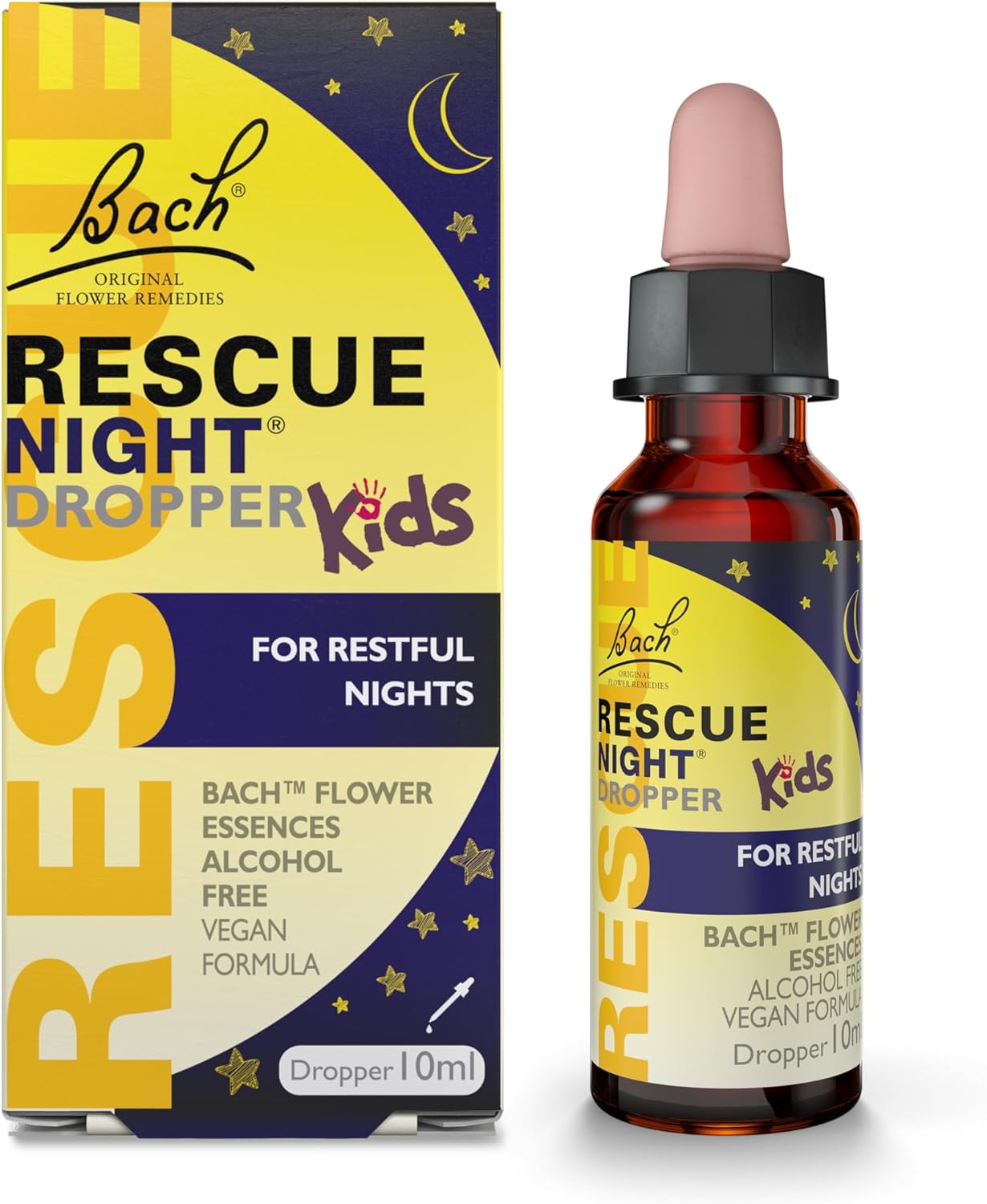 Rescue Remedy Kids Restful Nights Dropper, for A Natural Night’s Sleep, Flower E...
