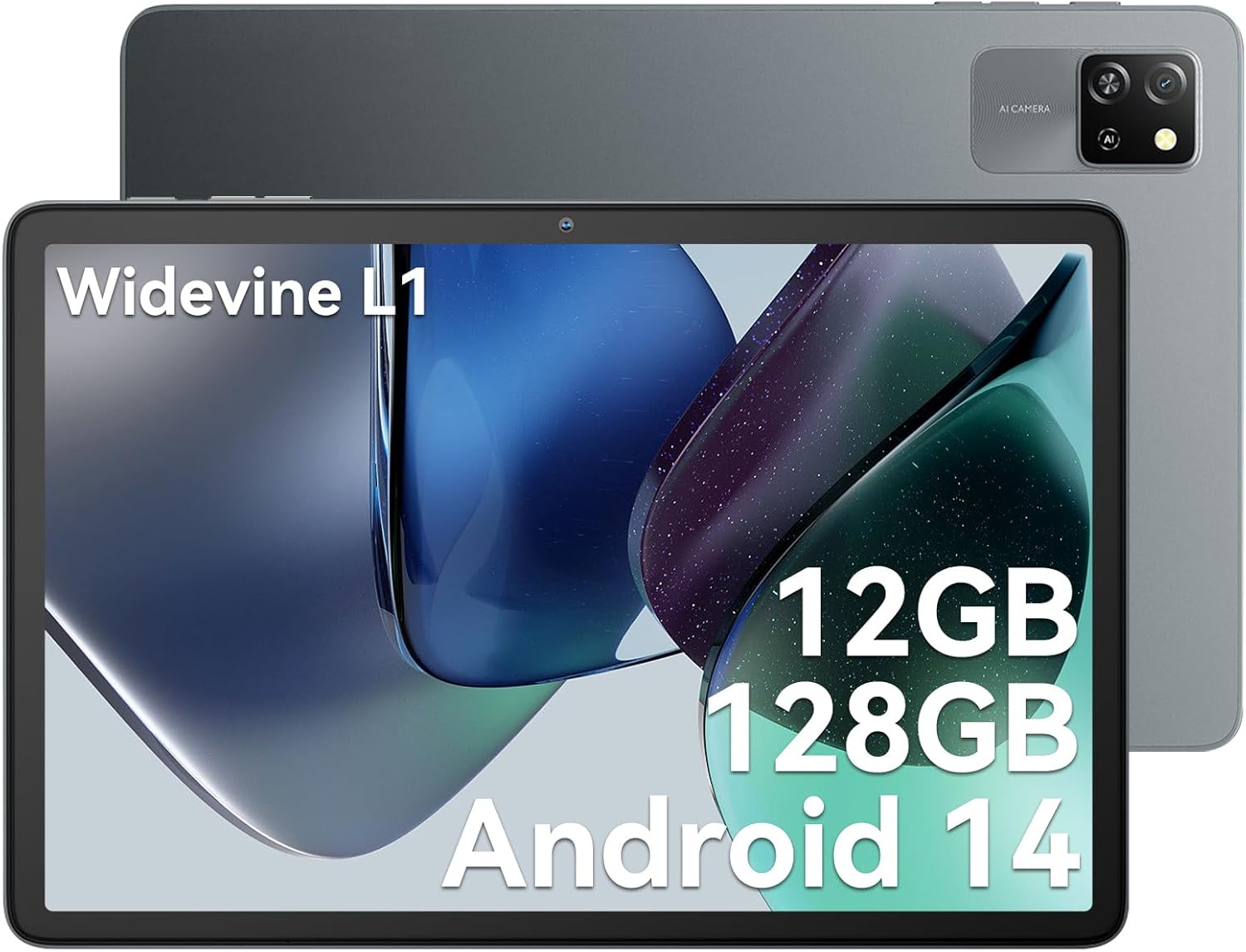 Blackview Tablet 10 Inch Tab60 WIFI Android 14 Tablet,12GB+128GB/2TB Android Tab...