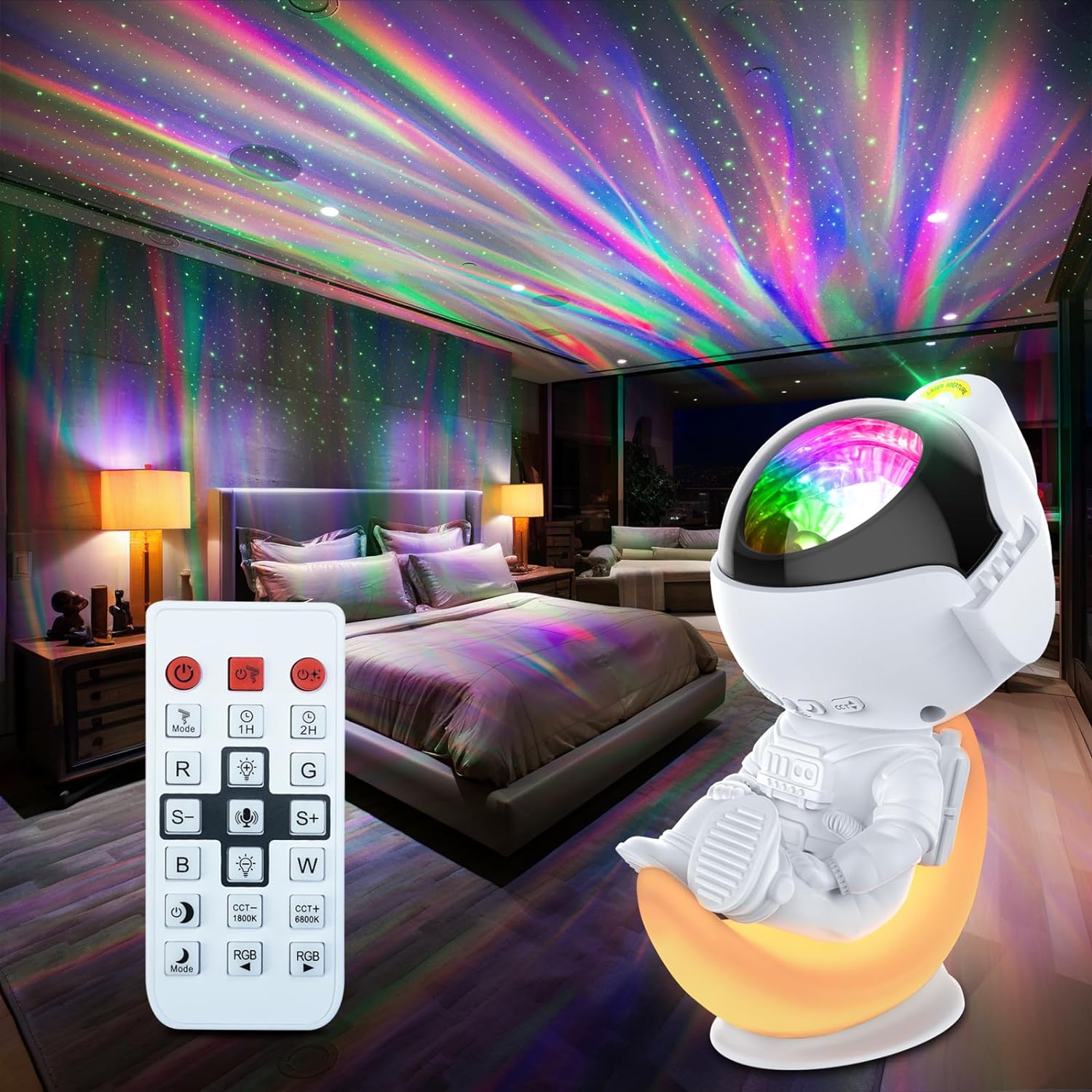 Rossetta Astronaut Projector, Space Projector Galaxy Projector for Bedroom, Star...