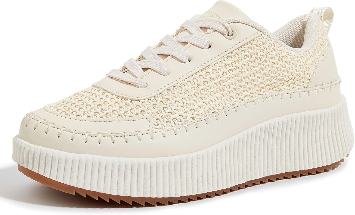 LUCKY STEP Women's Platform Sneakers Rhinestone Fashion Chunky Casual Sparkly Re...