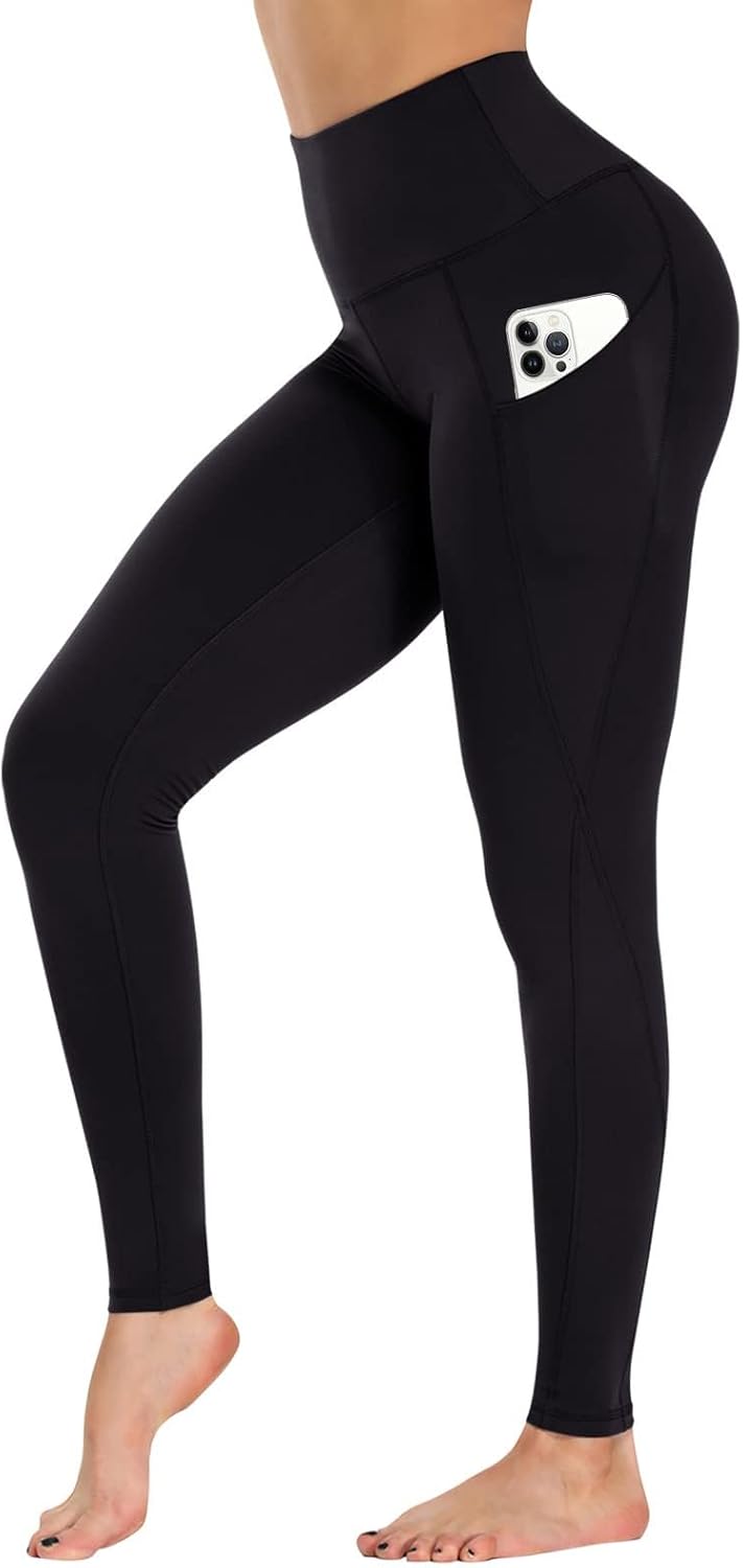GAYHAY Leggings with Pockets for Women - 19" / 25" Yoga Pants High Waist Tummy C...