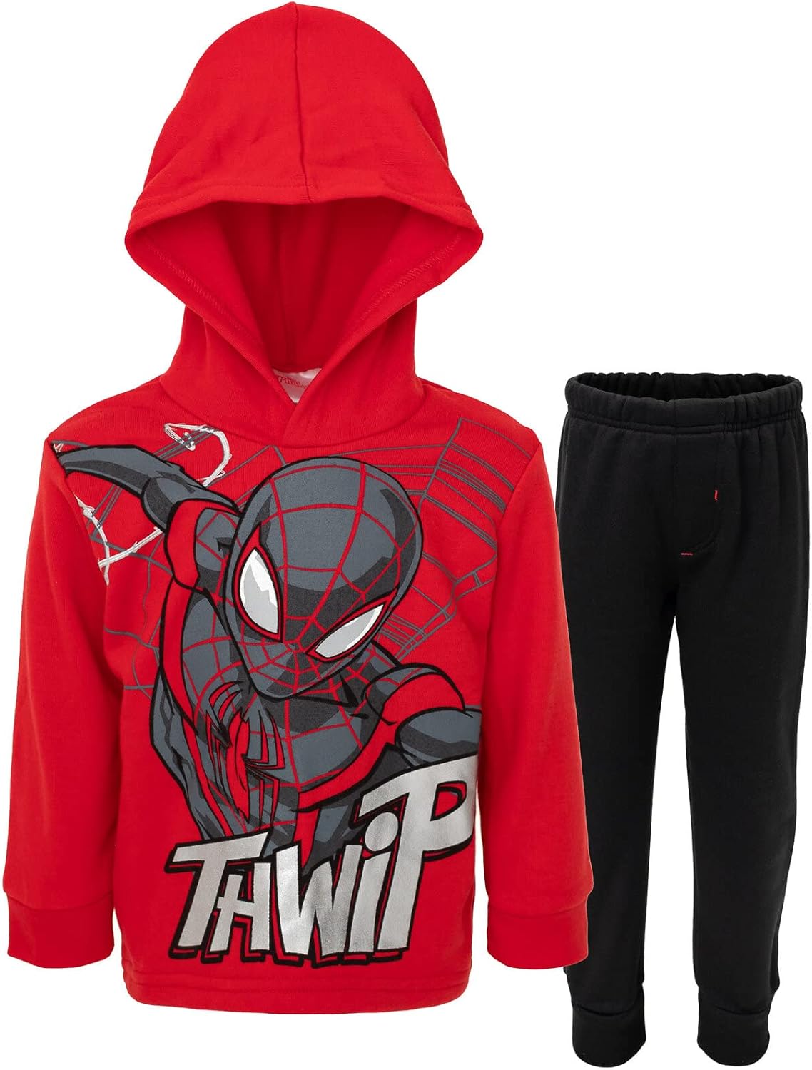 Marvel Avengers Spider-Man Fleece Pullover Hoodie and Jogger and Pants Outfit Se...
