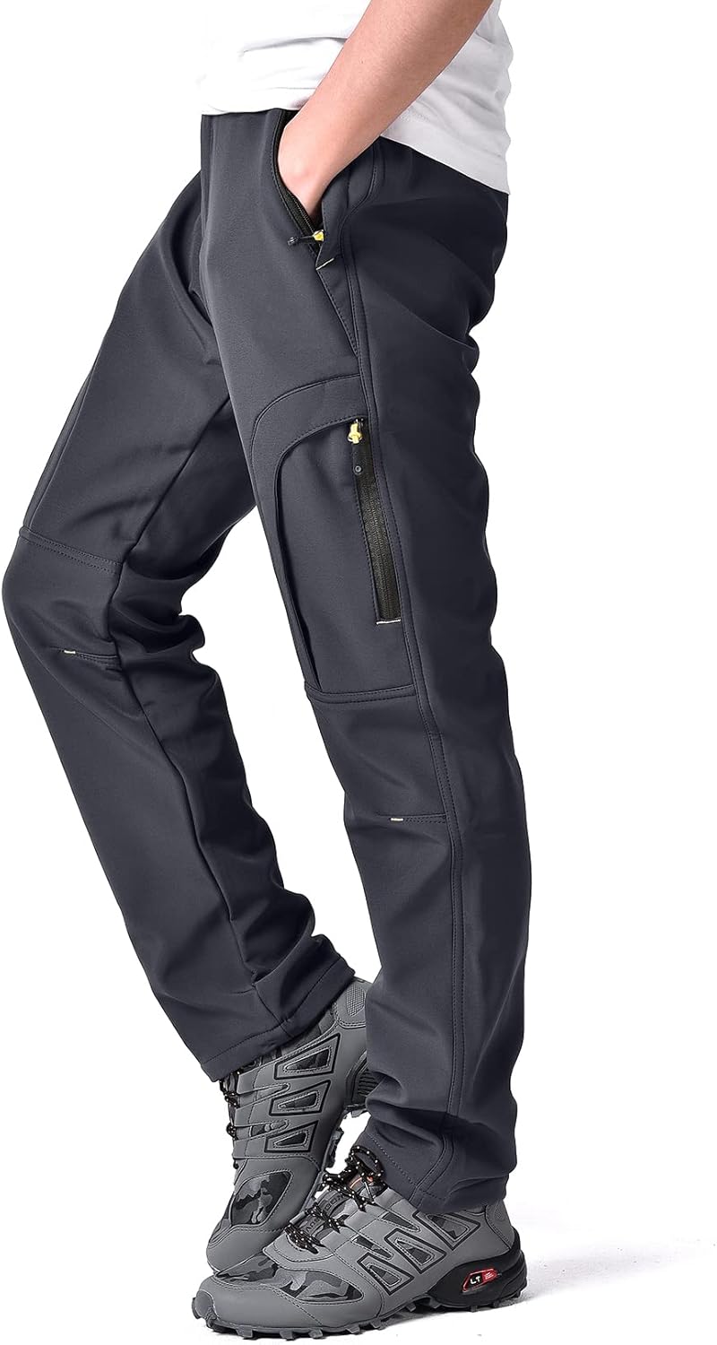 Toomett Men's hiking Snow Pants Skiing Winter Insulated Fleece lined Outdoor Wat...