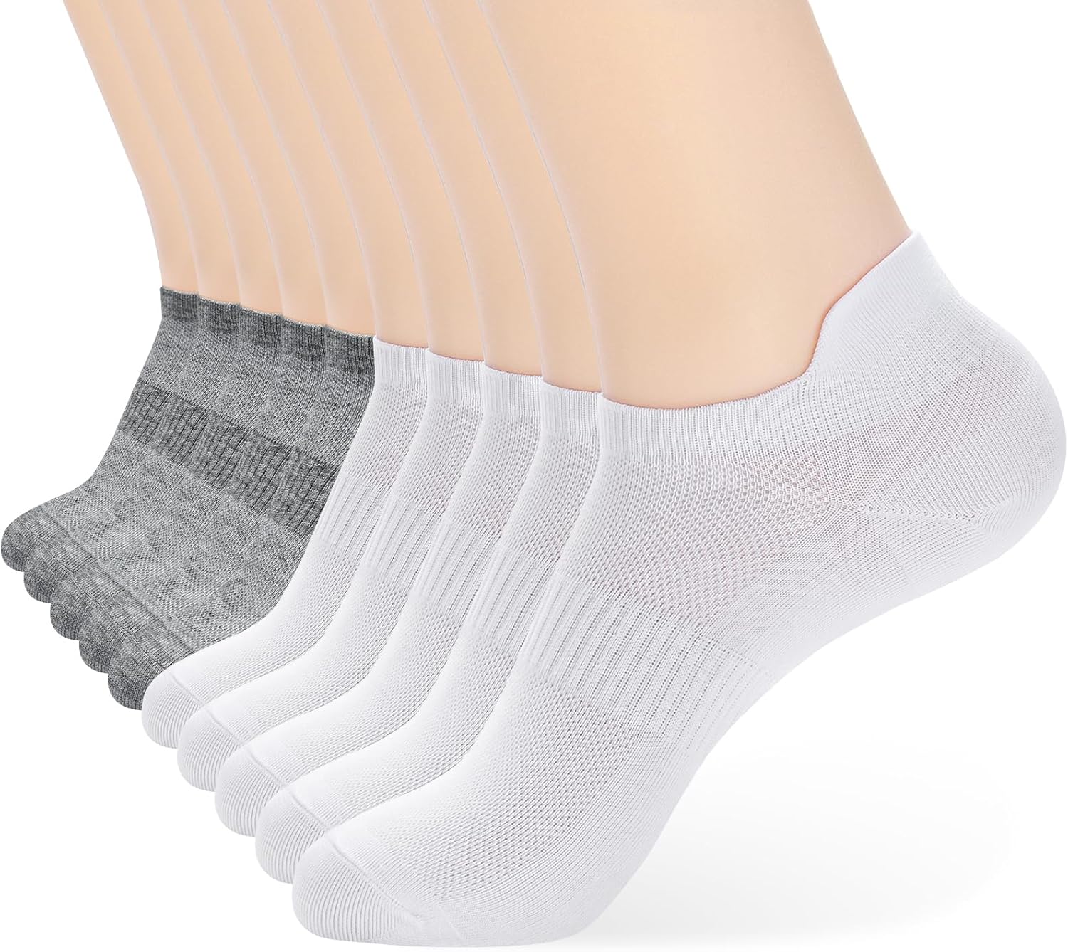 ATBITER Ankle Socks Womens and Men Thin Athletic Running Low Cut No Show Socks W...
