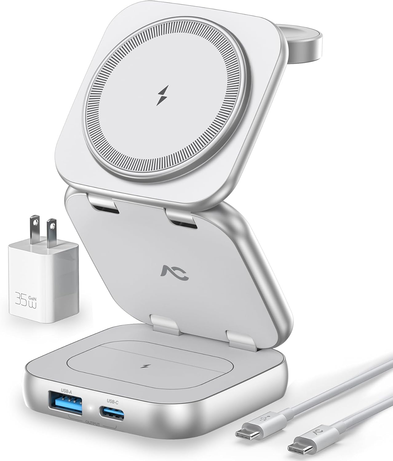 Wireless Charger for Magsafe, AC Island 5-in-1 Evolved Charging Stand, 15W Max F...