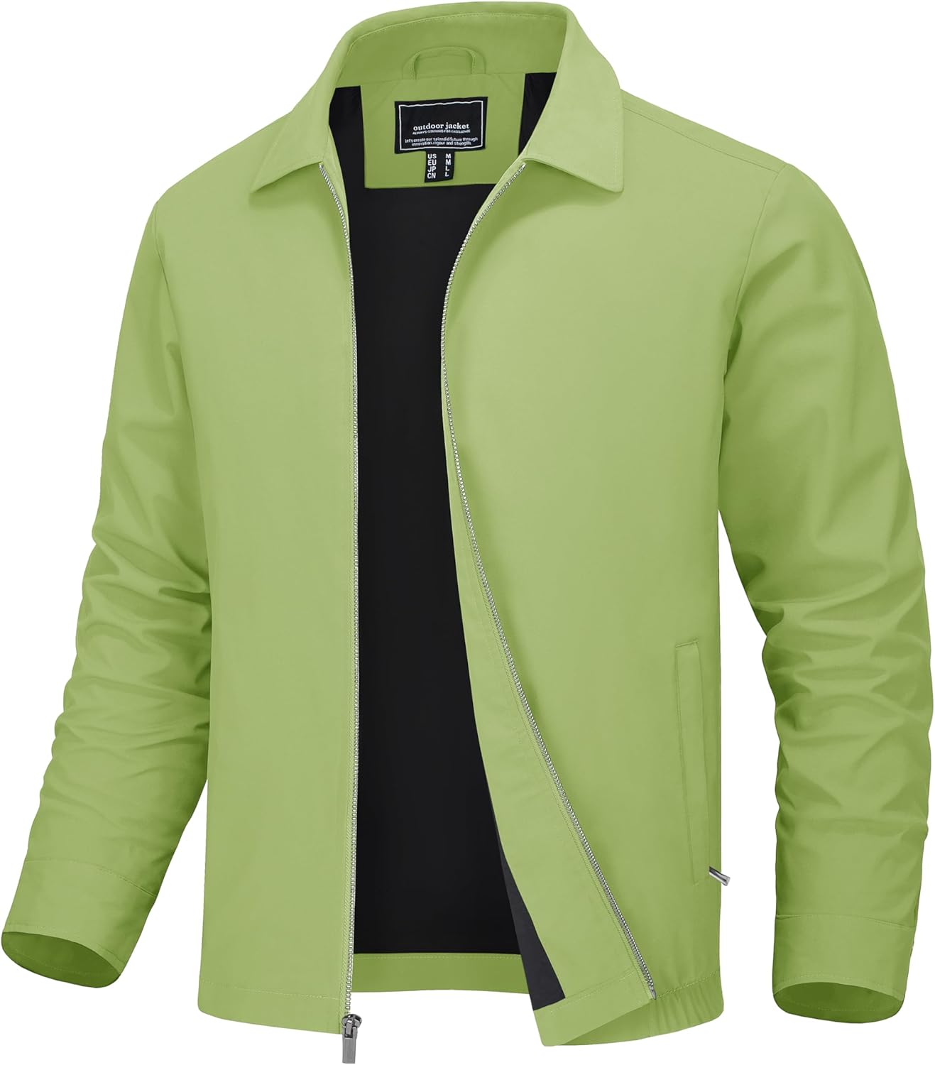 MAGNIVIT Men's Lightweight Jackets Light Windbreaker Full Zip Up Stylish Golf Co...