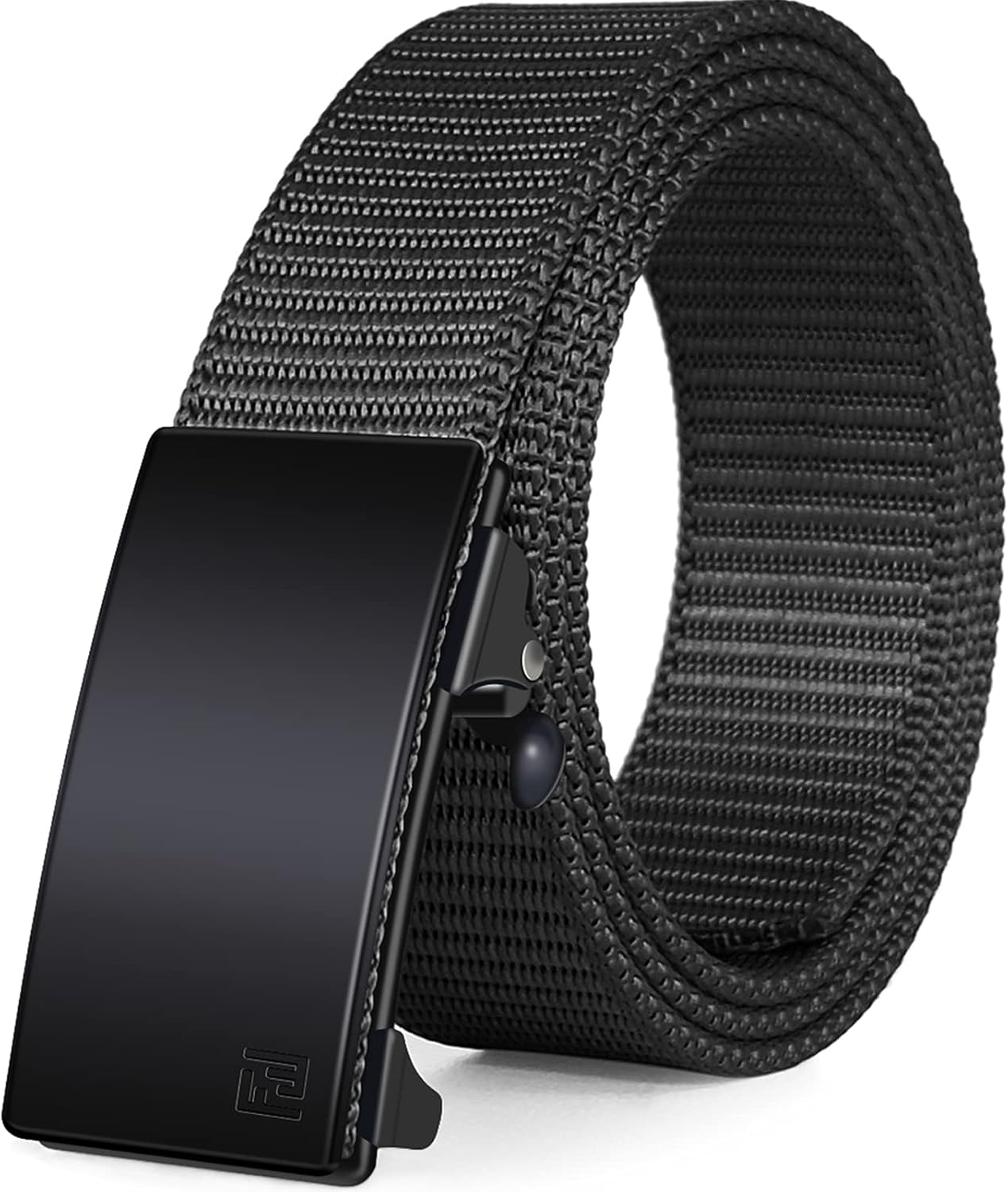 FAIRWIN Men's Ratchet Web Belt,1.25 inch Nylon Automatic Buckle Belt,No Holes In...