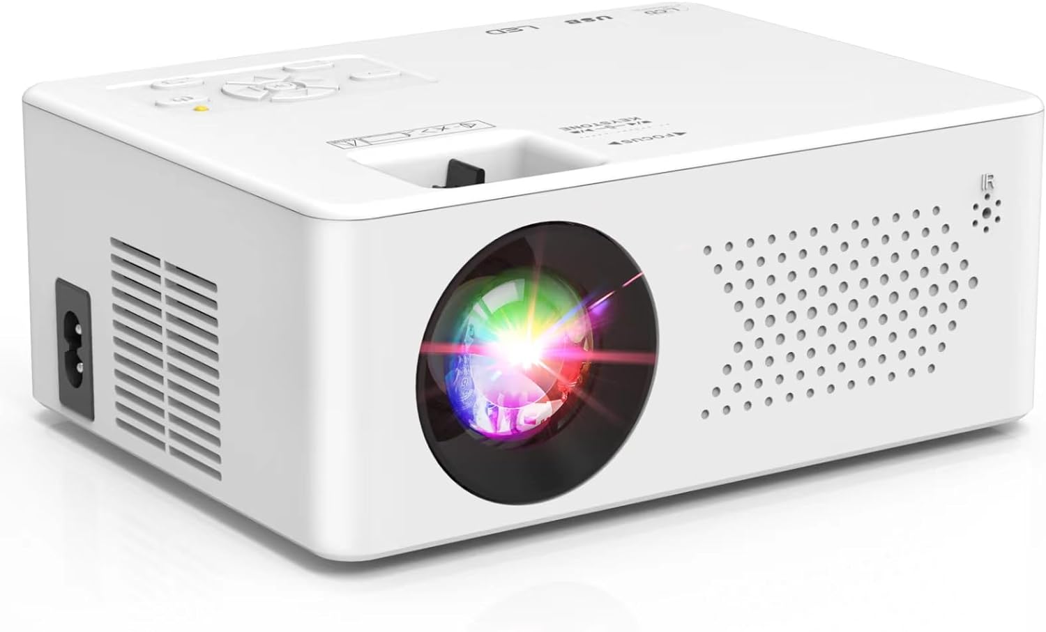 Mini Bluetooth Projector, Full HD 1080P Supported...