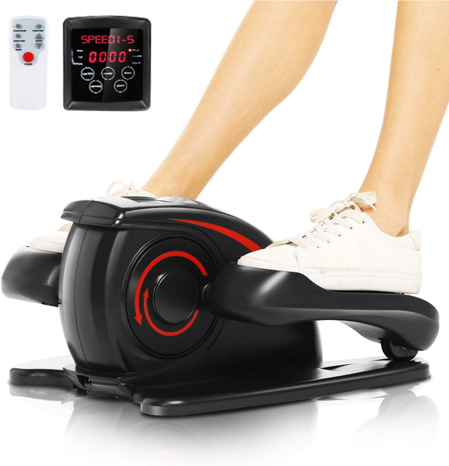 ANCHEER Under Desk Elliptical Machine, Ellipse Leg Exerciser for Seniors as Seen...