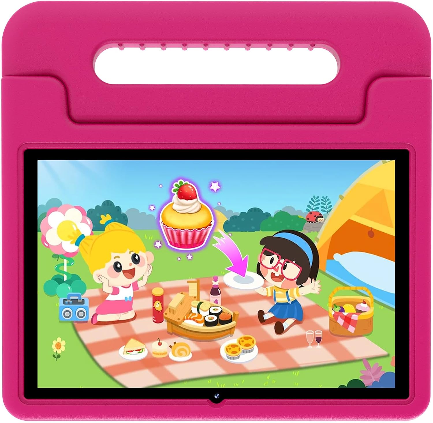 ApoloSign Kids Tablet, 10-inch Tablet for Kids, Android 13 Toddler Tablet with S...