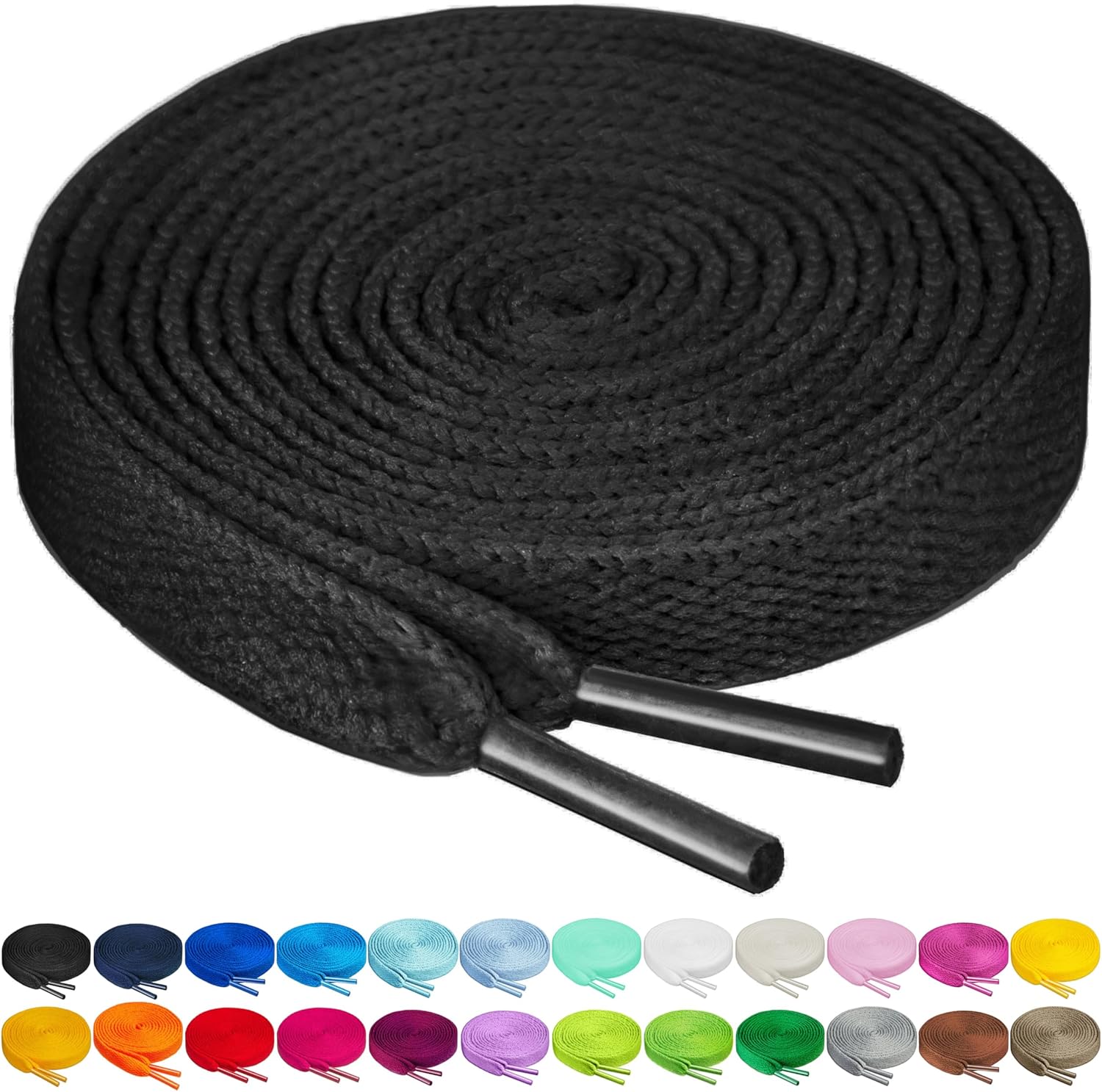 Birch Shoelaces in 27 Colors Flat 5/16" Shoe Laces in 4 Different Lengths 37"(94...