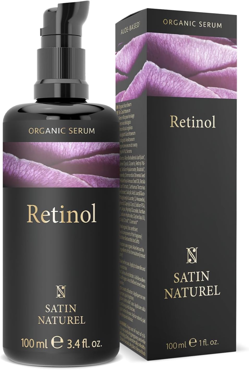 100ml Retinol Serum for Face Enhanced with Hyaluronic Acid Niacinamide & Salicyl...