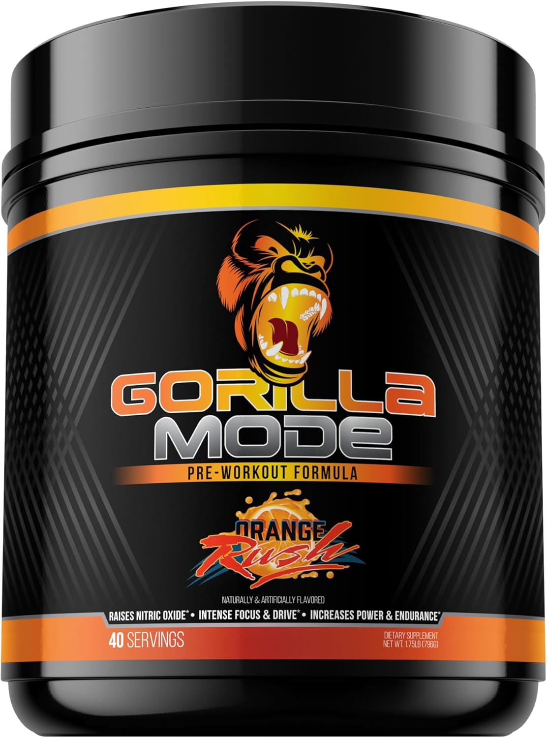 Gorilla Mode Pre Workout - Massive Pumps · Laser Focus · Energy · Power - L-Citr...