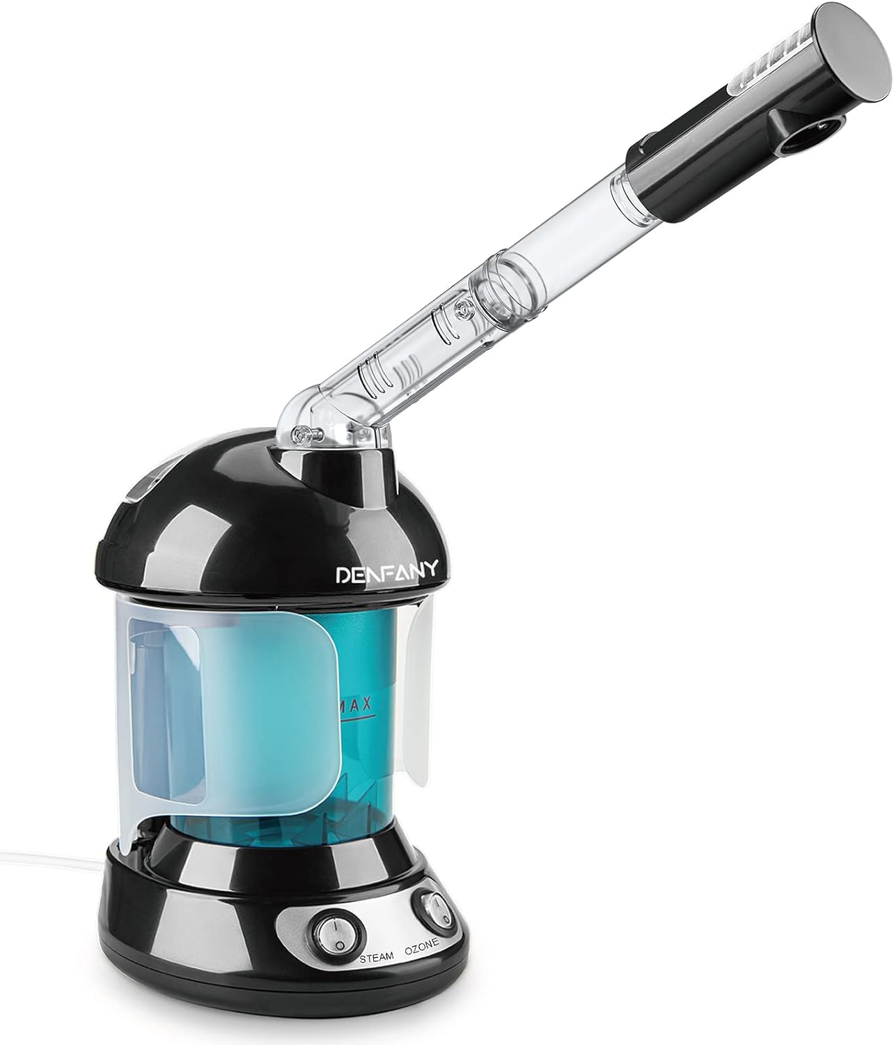 Facial Steamer - DENFANY Nano Ionic Face Steamer with Extendable 360° Rotating A...