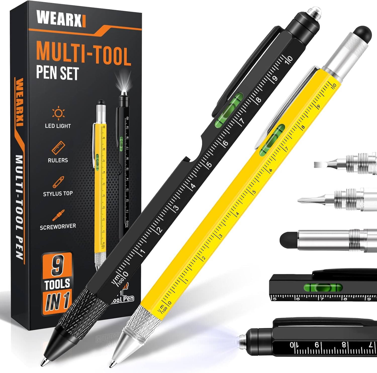 WEARXI Stocking Stuffers for Men, Gifts for Men 9 in 1 Multitool Pen, Mens Gifts...