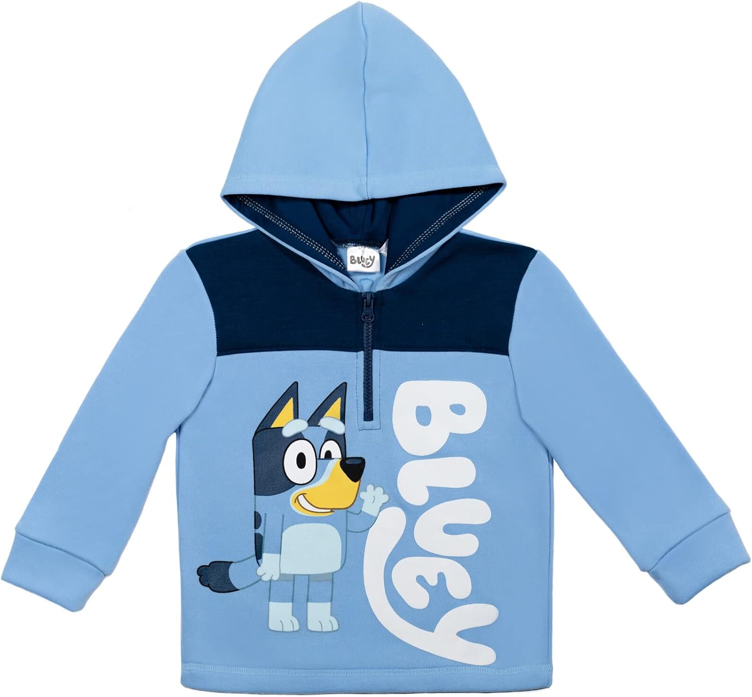 Bluey Fleece Half Zip Hoodie 2T Blue