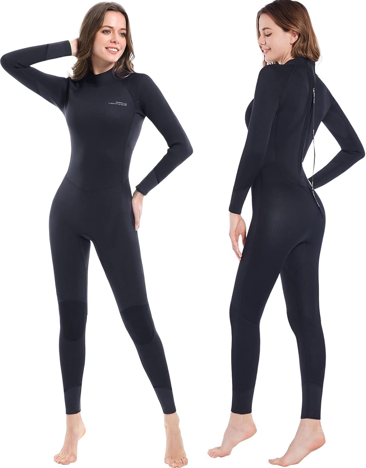 Dark Lightning Wetsuits for Men and Women, Mens/Womens Wet Suit for Cold Water,...