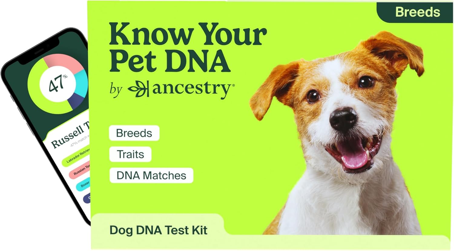 AncestryDNA Know Your Pet DNA: Dog DNA Breed Identification Test, Genetic Traits...