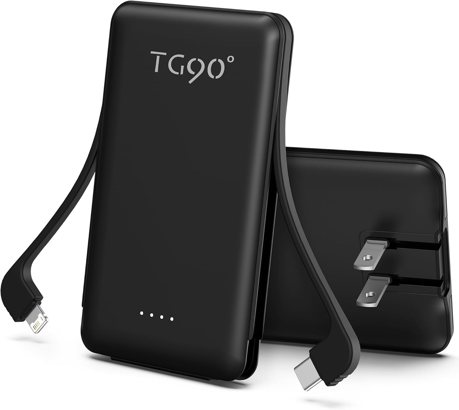 TG90° Power Bank Portable Phone Charger, 5000mAh Small Battery Pack with Built-i...