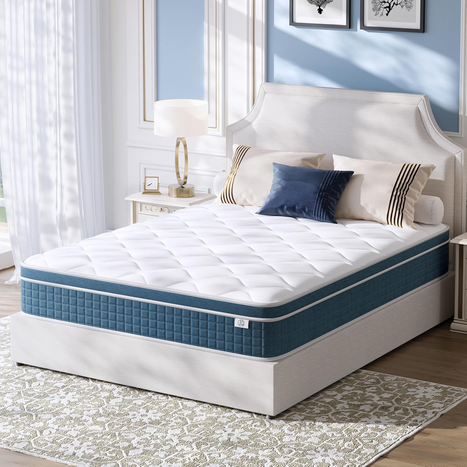 Twin Mattress 10 Inch, Hybrid Twin Size Mattress in a Box, Twin Bed Mattress wit...