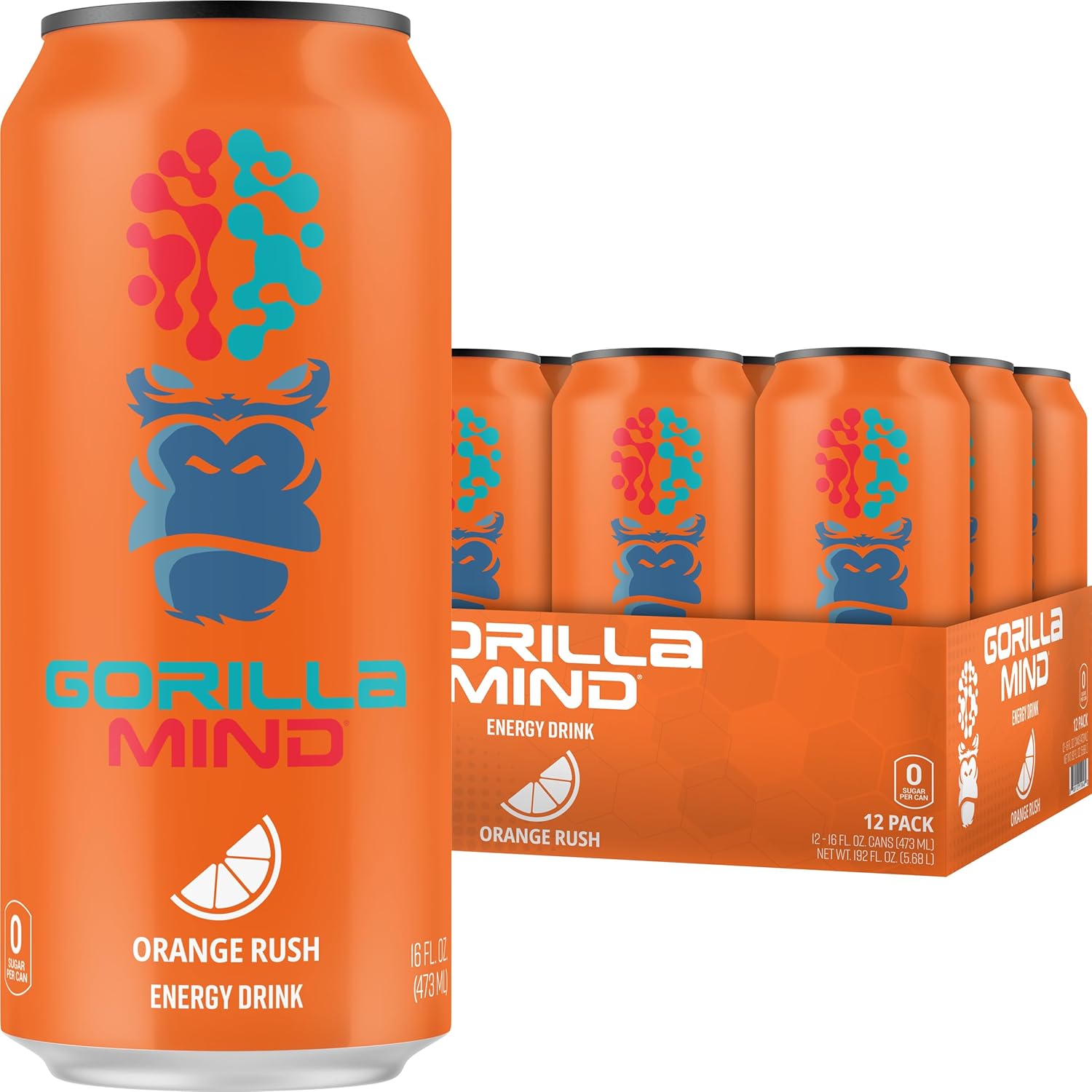 Gorilla Mind Energy Drink | Unmatched Energy · Amplified Focus | N-Acetyl-L-Tyro...