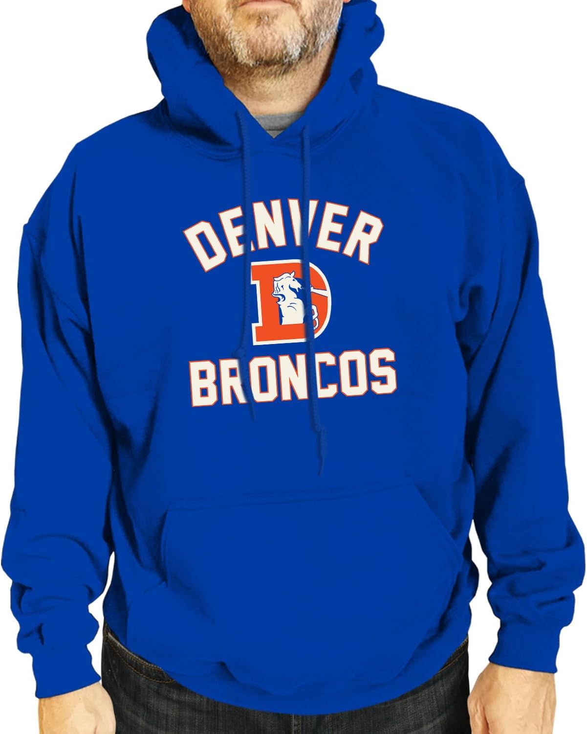 Team Fan Apparel NFL Adult Unisex Retro Gameday Ultra Soft Fleece Hooded Sweatsh...