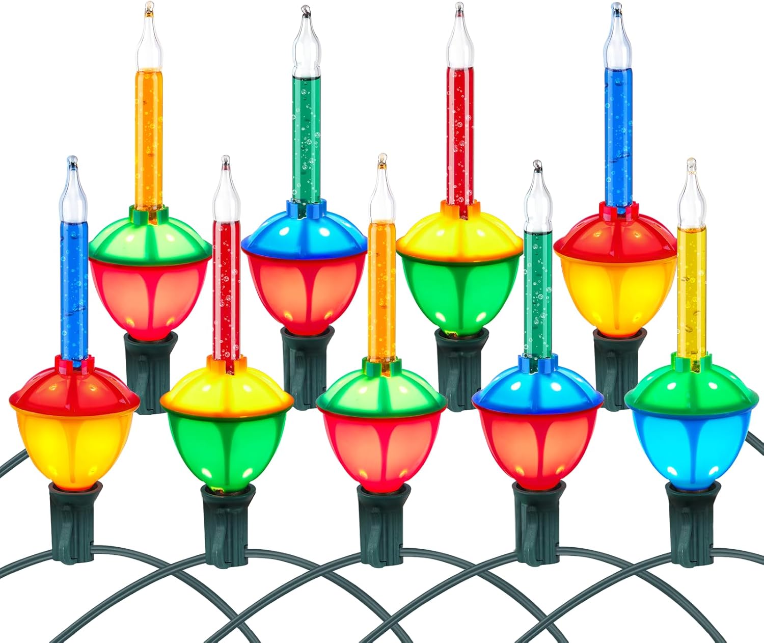 Christmas Bubble String Lights - 20.5 FT Christmas String Lights with 20 Counts...