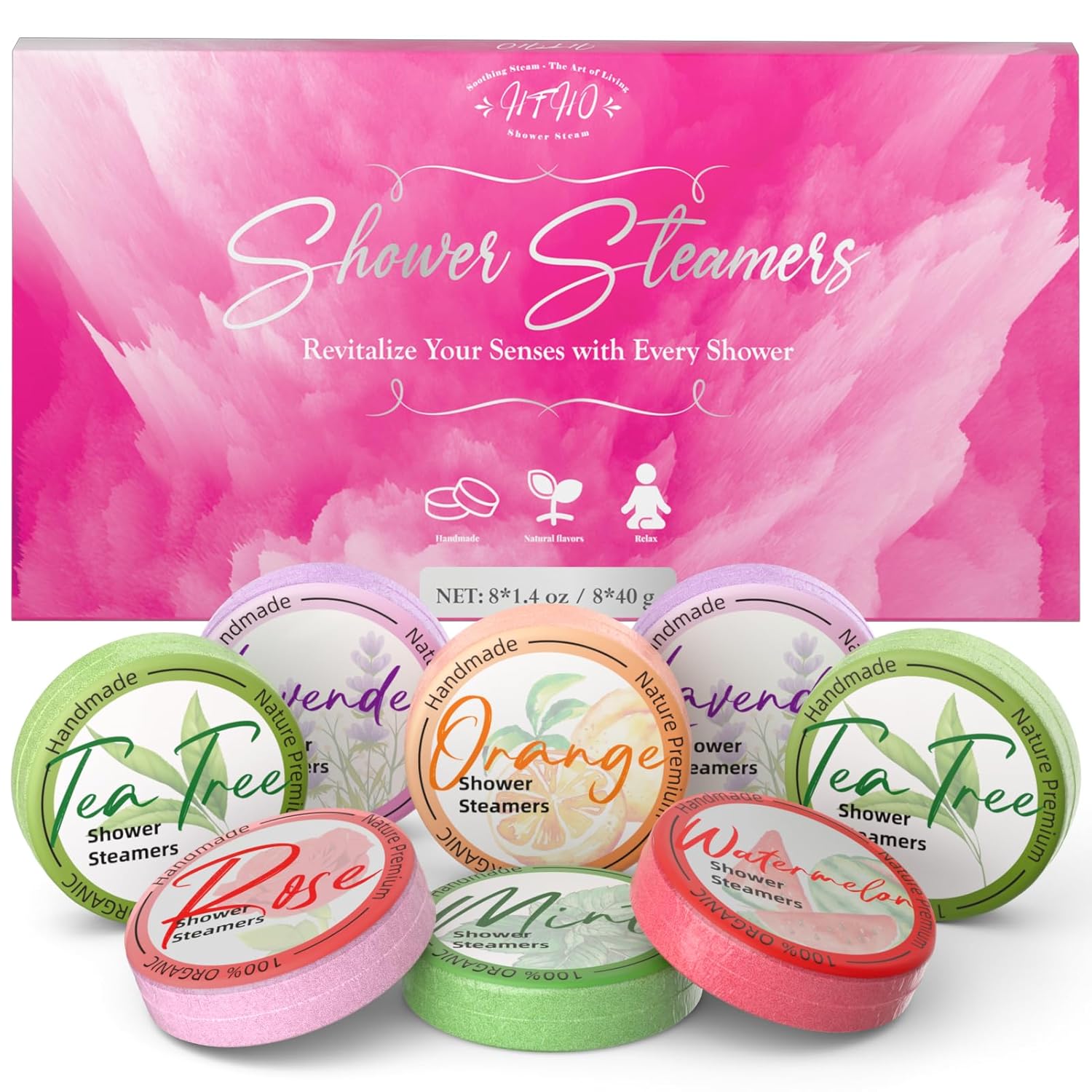 Shower Steamers Aromatherapy 8 Pack - Gifts for Women, Shower Bombs with Essenti...