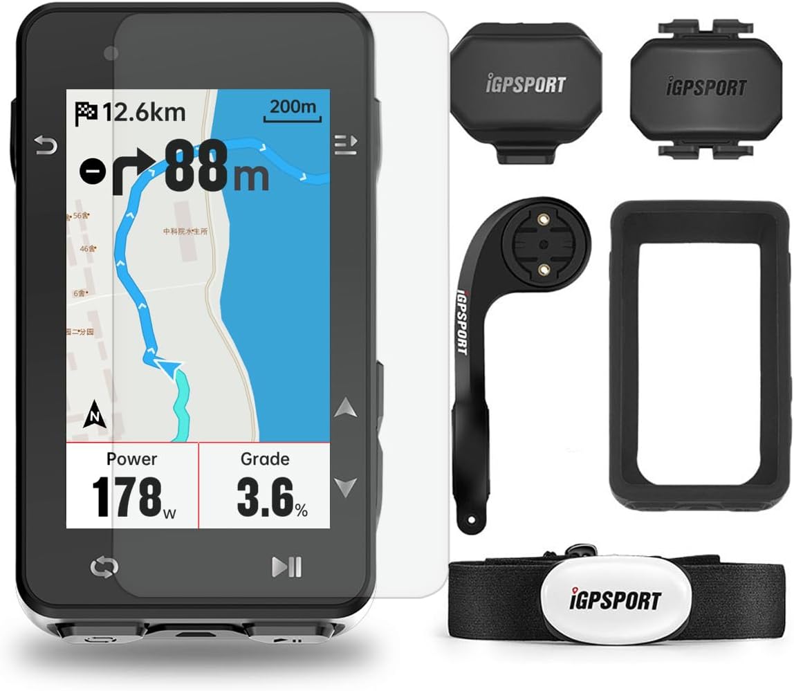 iGPSPORT iGS630 GPS Bike Computer, 2.8‘’ Map Navigation iClimb Training Function...