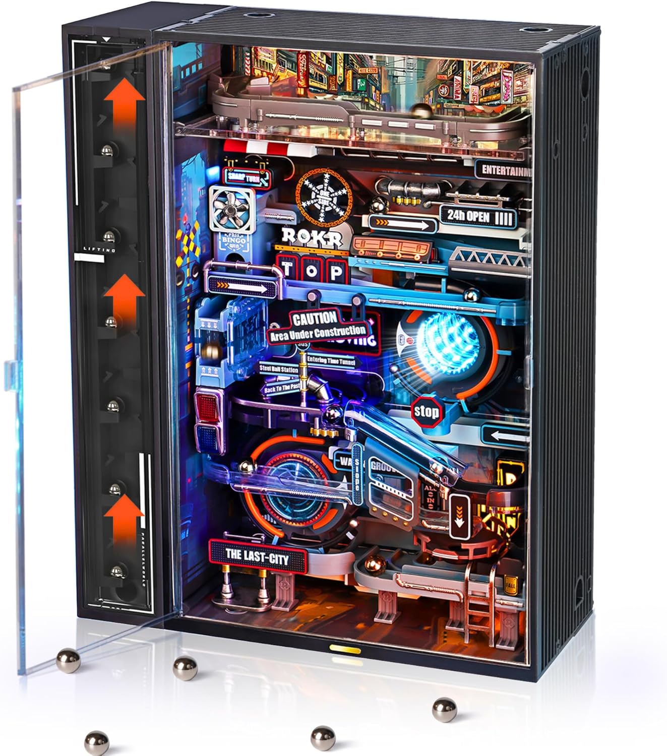 ROKR Marble Run 3D Plastic Puzzle The Last City Model Kits For Adults To Build C...