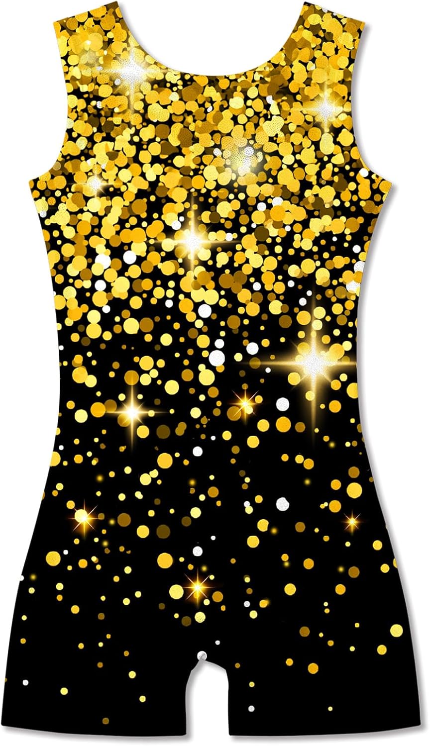 TUONROAD Girls Gymnastics Leotards Toddler Unitard Biketard Clothes Cute Kid Tum...