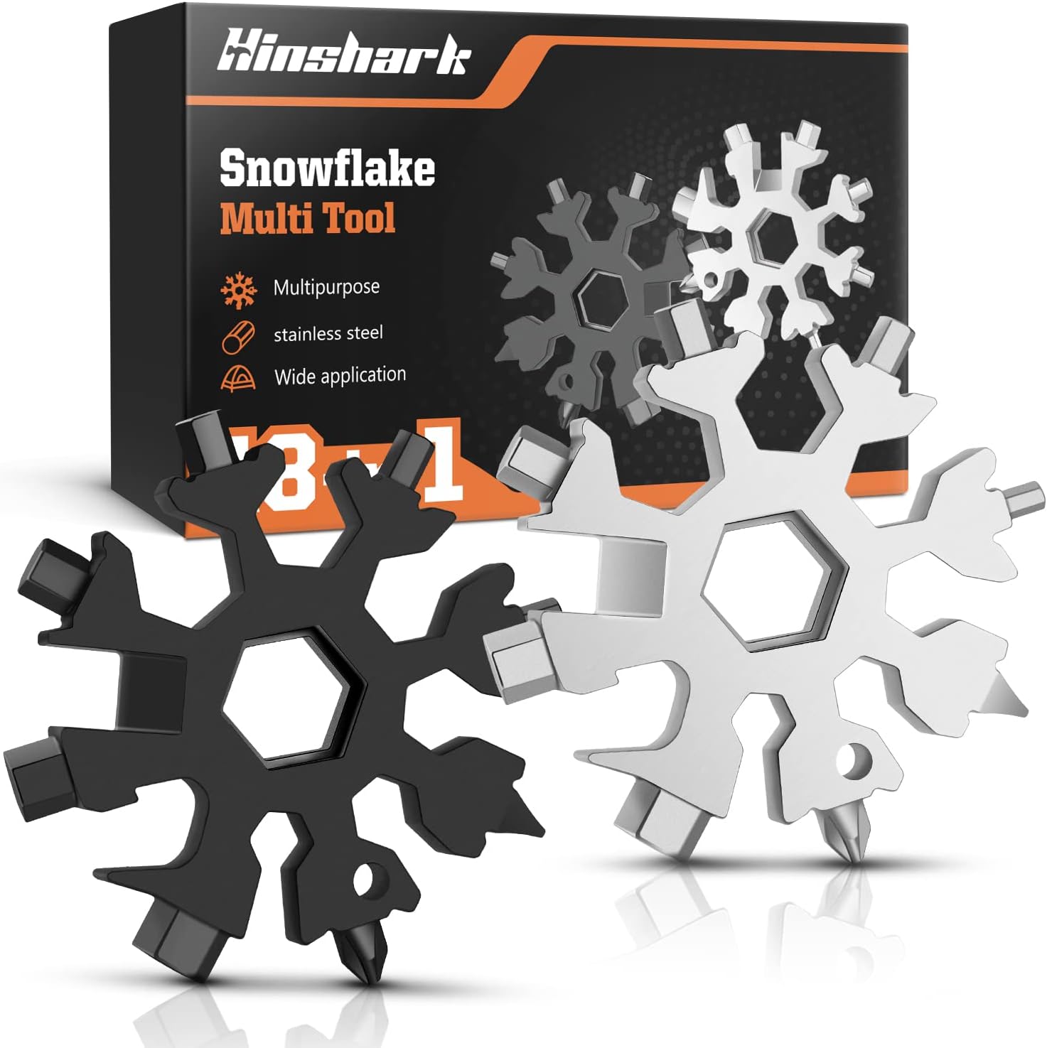 Gifts for Men Dad Him, Mens Stocking Stuffers 18-in-1 Snowflake Multitool, Mens...