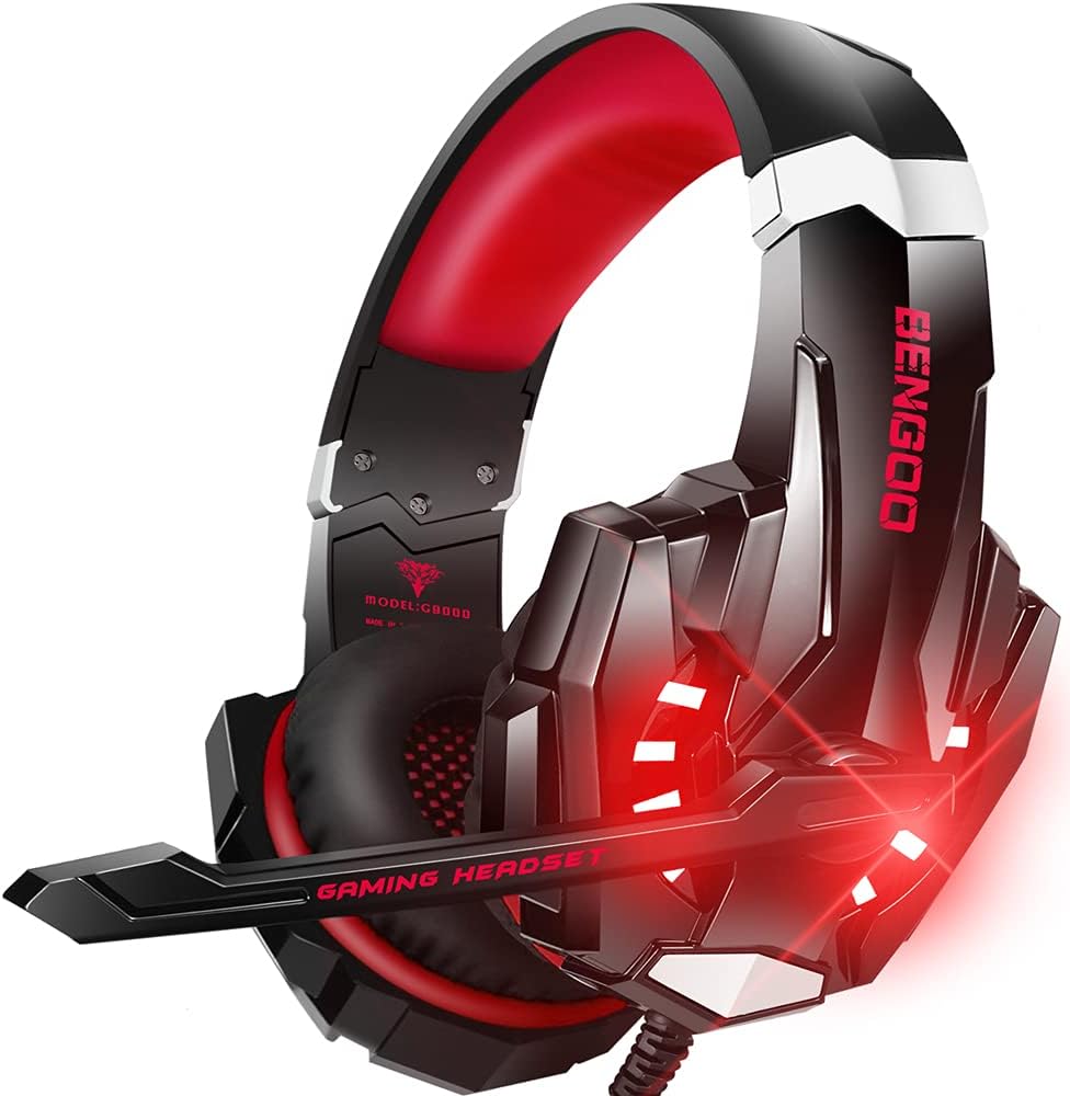 BENGOO Stereo Pro Gaming Headset for PS4, PC, Xbox One Controller, Noise Cancell...