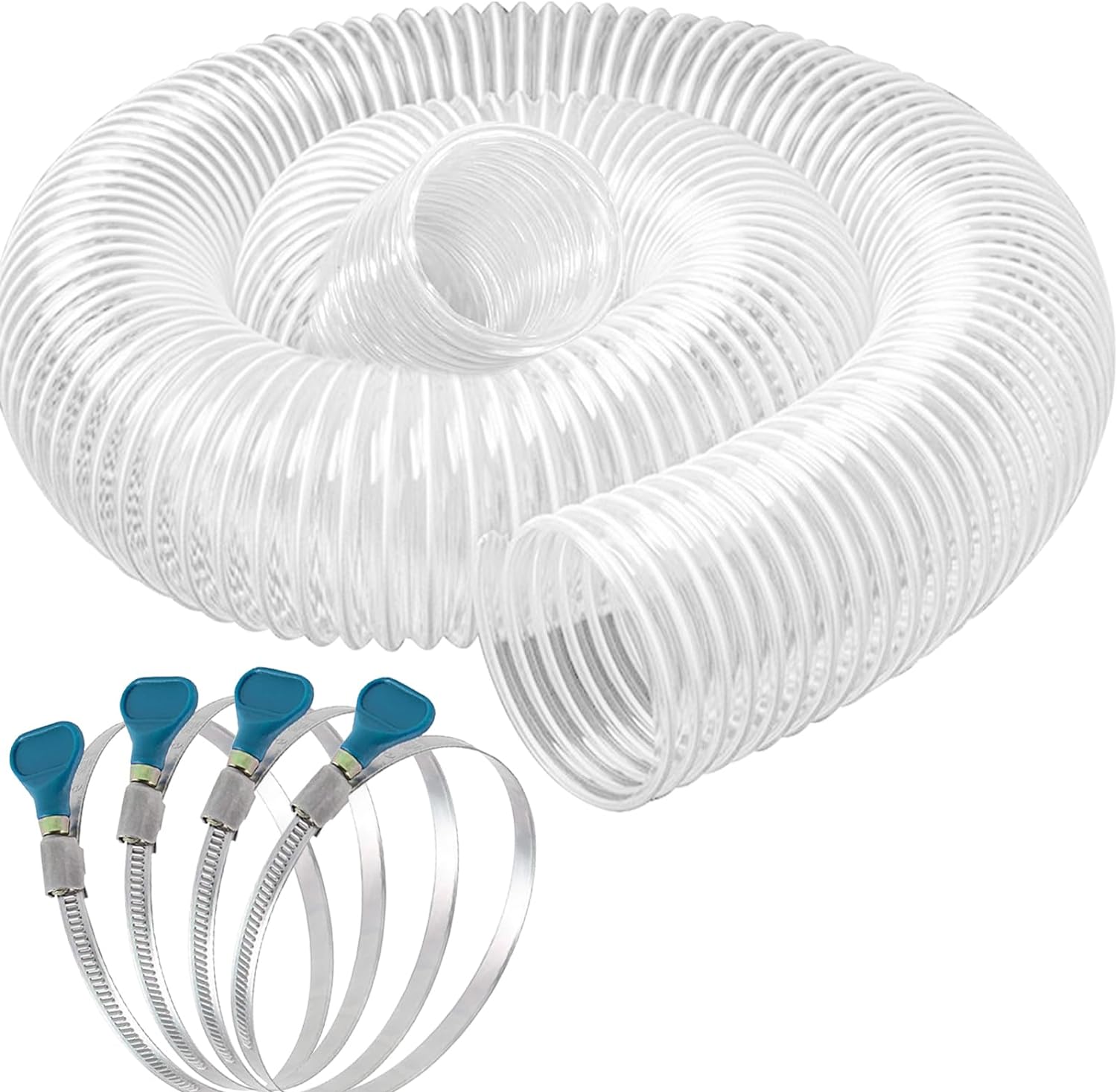 Heavy PVC Dust Collection Hose 4" x 10', Puncture Resistant PVC Dust Collection...