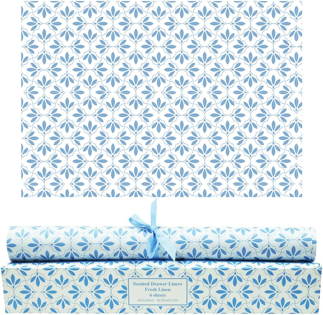SCENTORINI Linen Scented Drawer Liners, Scent Paper Liners for Drawers, Dresser...