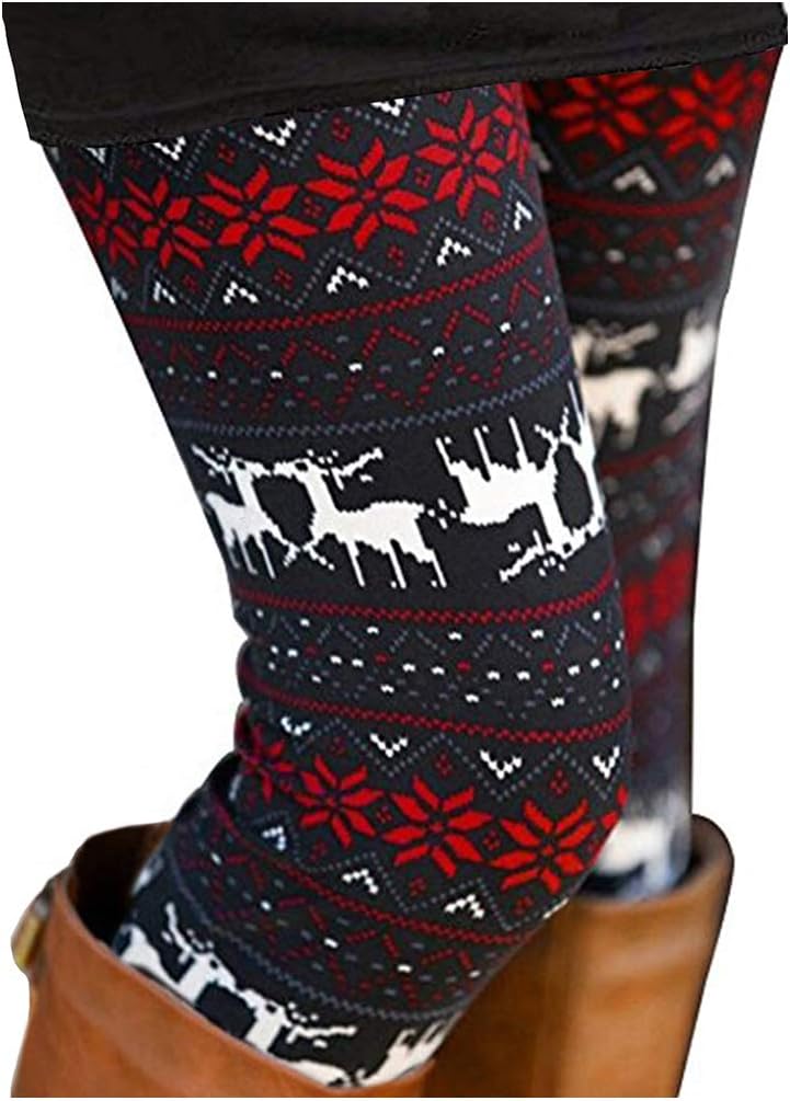 Sipaya Women's Brushed Christmas Halloween Ankle Length Seasonal Printed Legging...