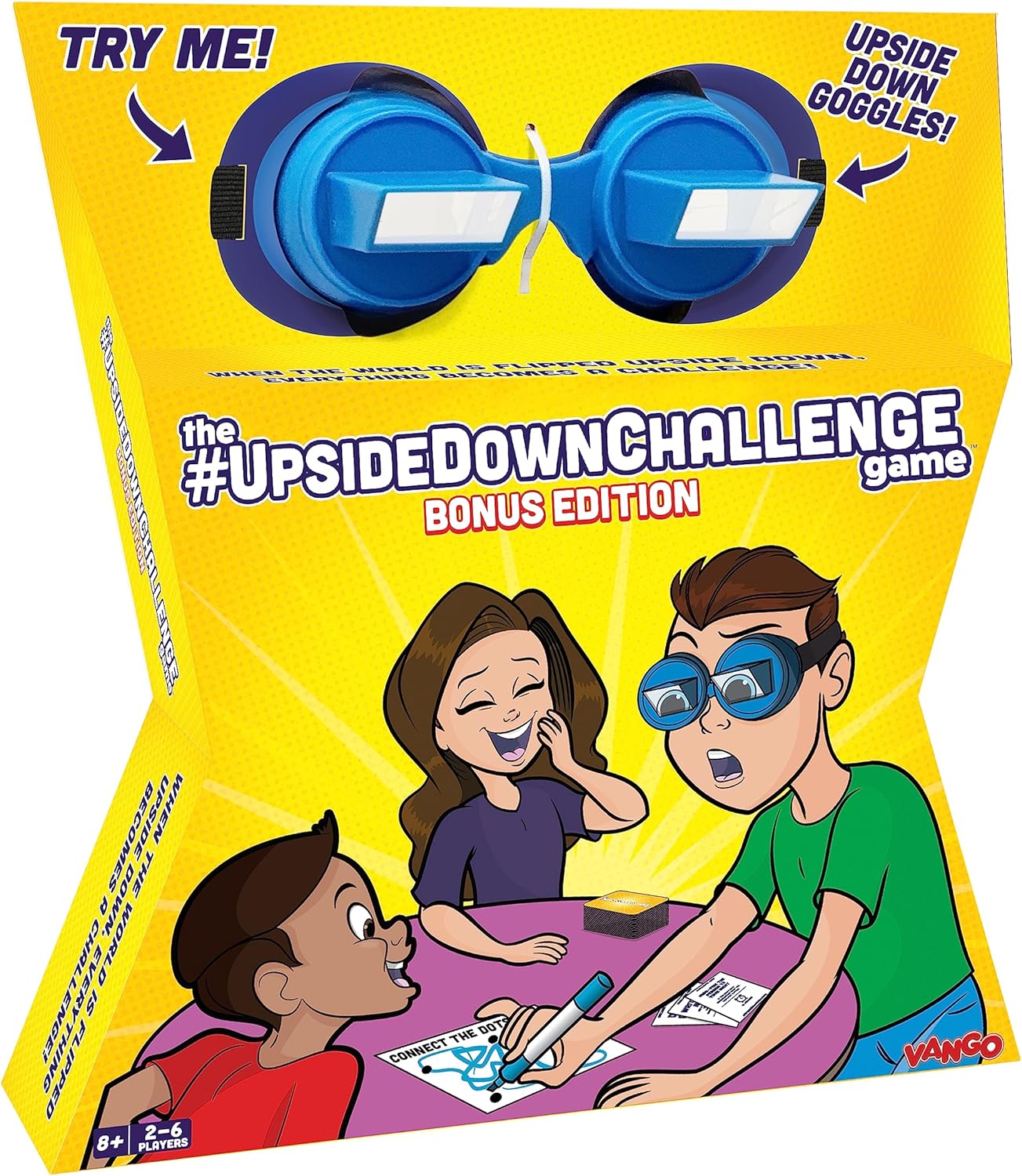 Vango UpsideDownChallenge Game - Complete Fun Challenges with Upside Down Goggle...