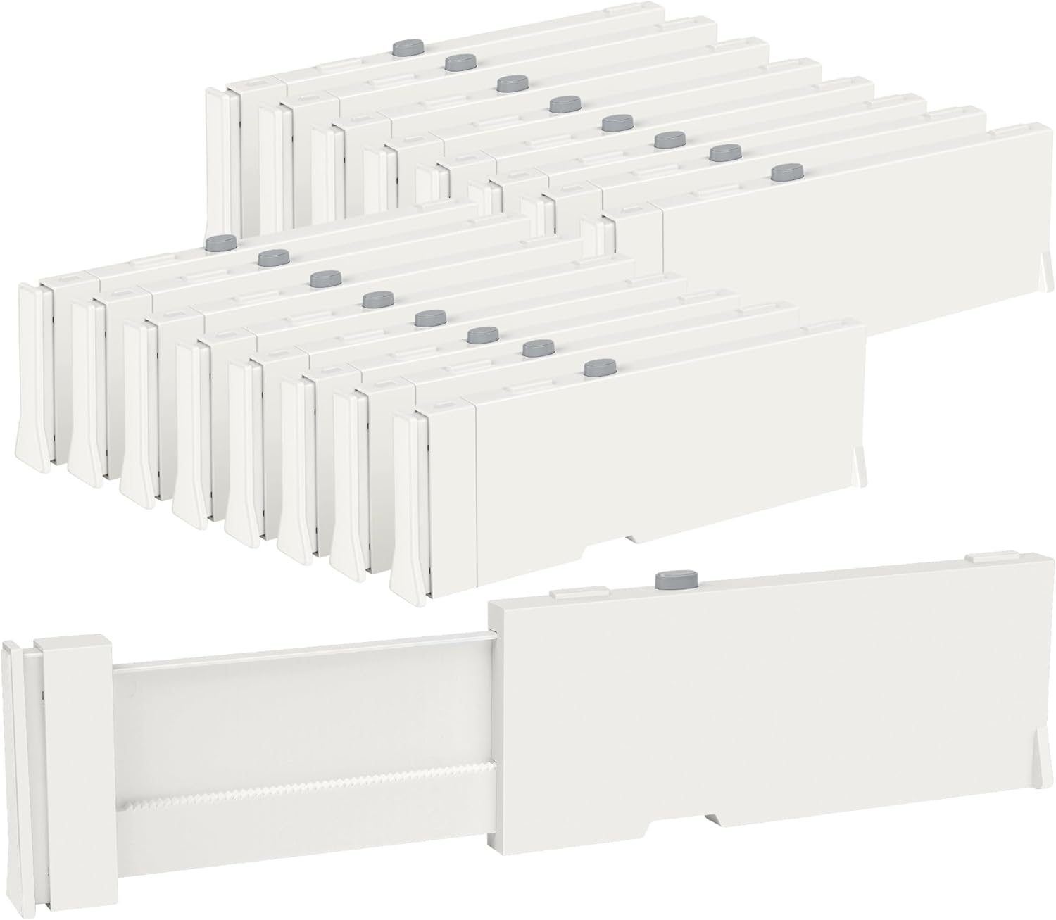 Vtopmart Drawer Dividers for Clothes 16 Pack, Adjustable 4" High Expandable from...