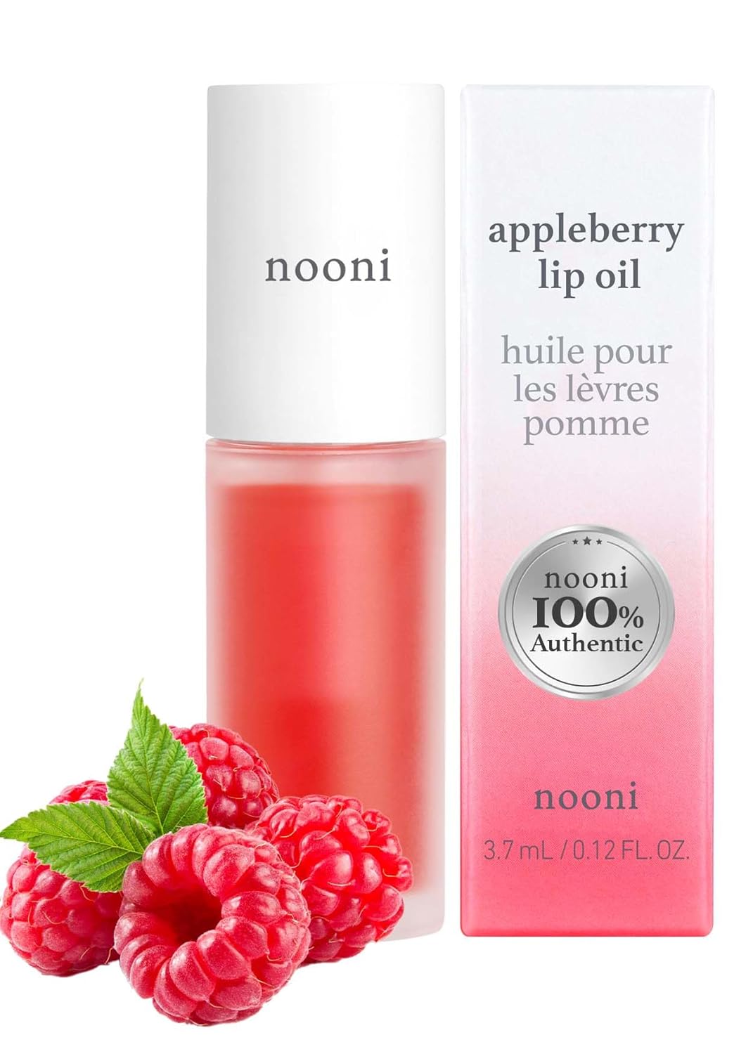 NOONI Korean Vegan Lip Oil - Appleberry | Lip Stain, Stocking Stuffers, Long-Las...