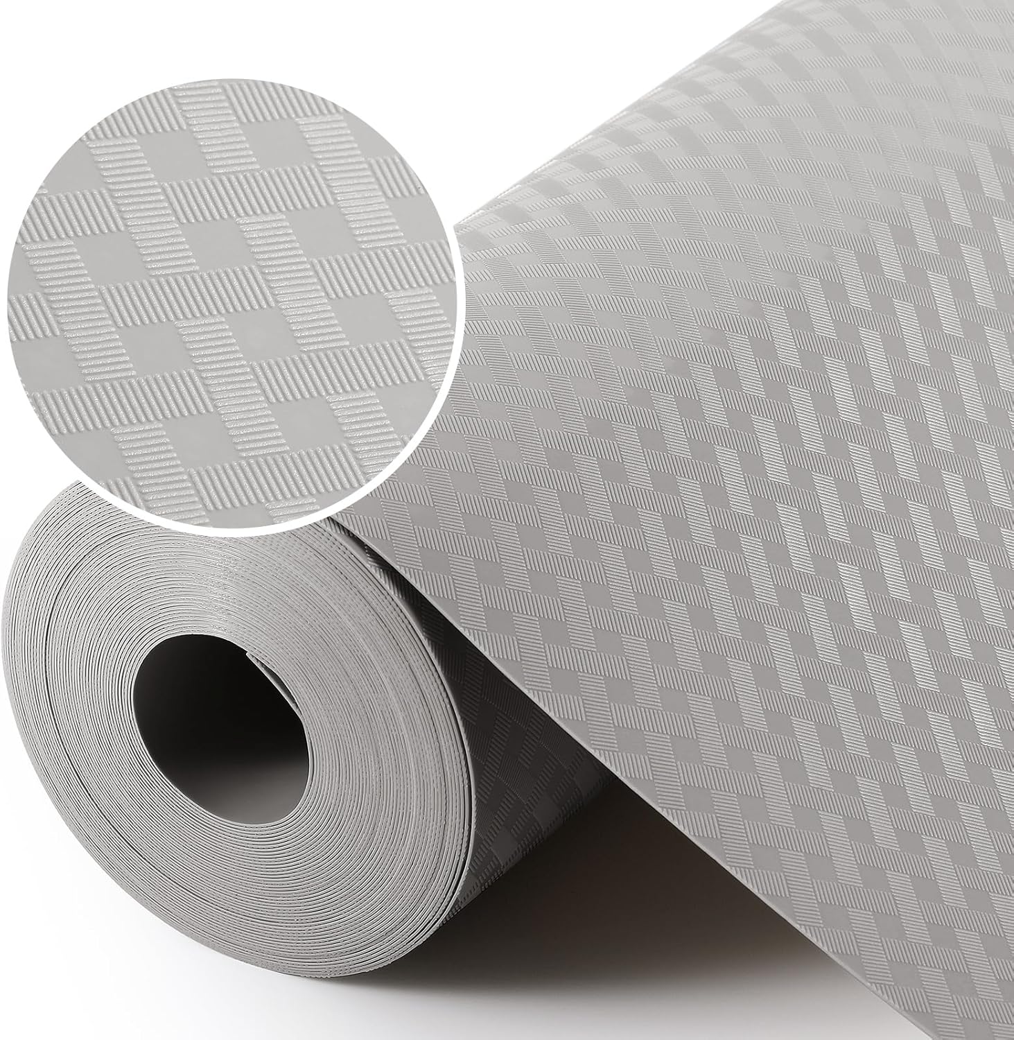 Light Gray Shelf Liners for Kitchen Cabinets Refrigerator Liners Waterproof & Oi...