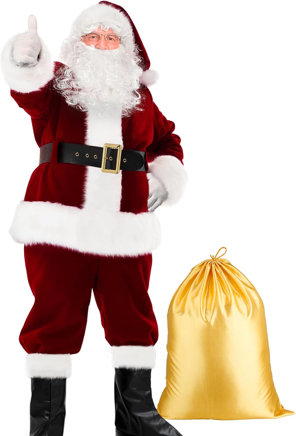 SHEJIZE Santa Claus Costume for Men Santa Costume Santa Suit Adults Men Santa Ou...