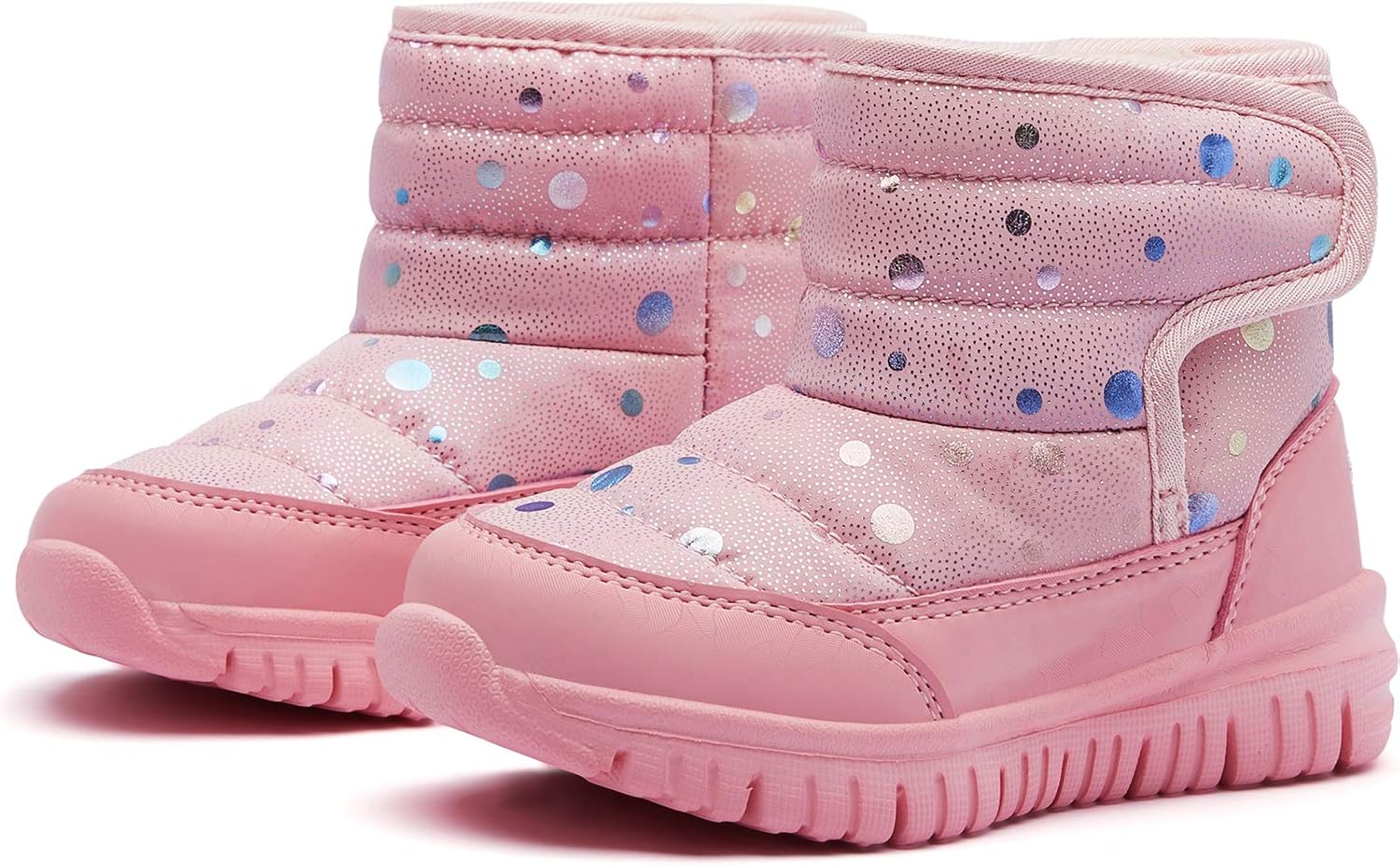 HOBIBEAR Boys Girls Toddler Snow Boots Waterproof Slip Resistant Outdoor Winter...