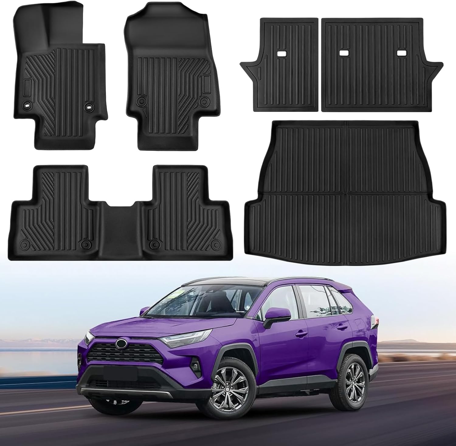 Floor Mats for Toyota RAV4 2025 2024-2019 (Include...