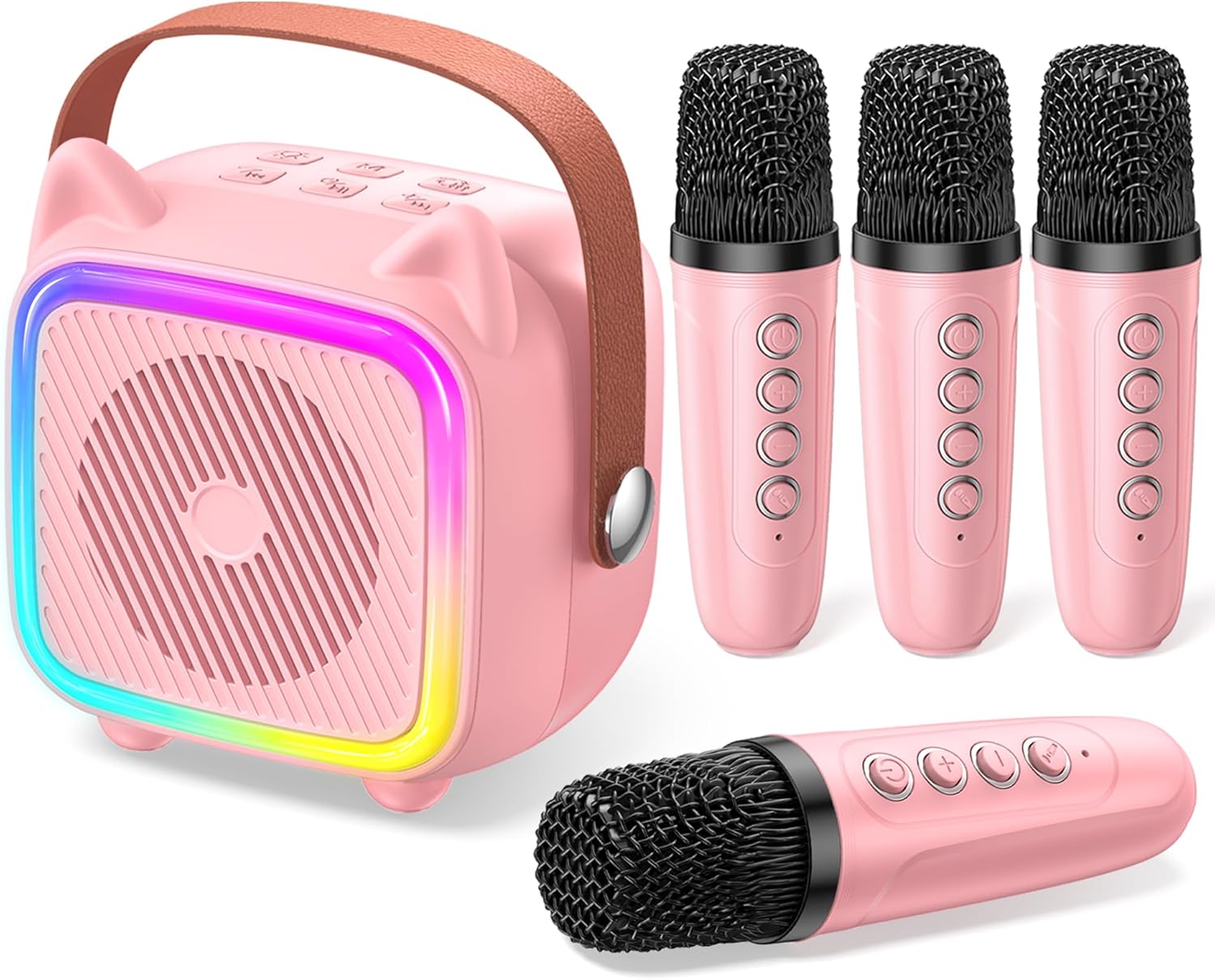 Mini Karaoke Machine for Kids: SXH Portable Karaoke Machine with 4 Bluetooth Wir...