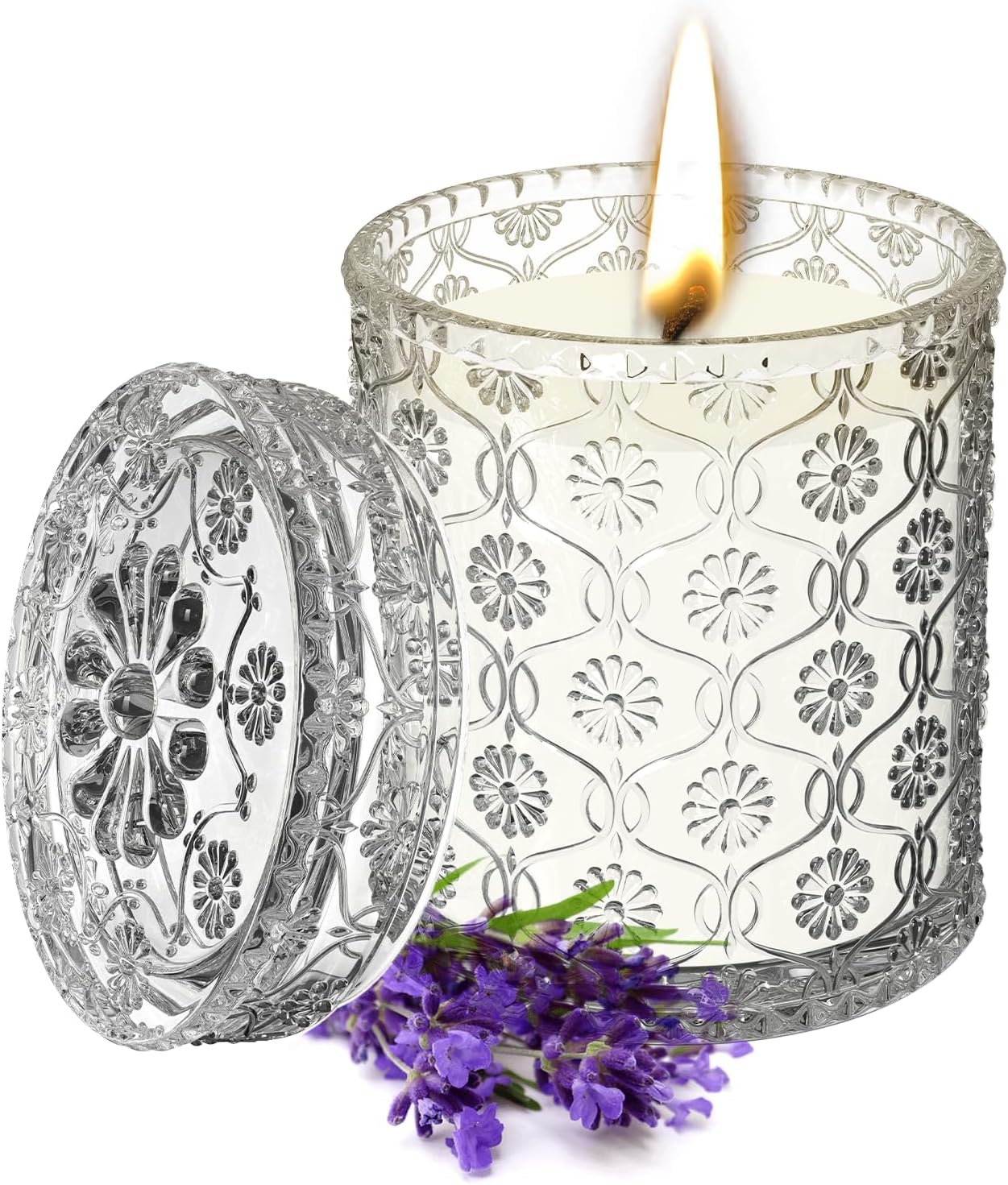 TTRWIN Lavender Scented Candle, Natural Soy Wax Candles, Aromatherapy Candle for...
