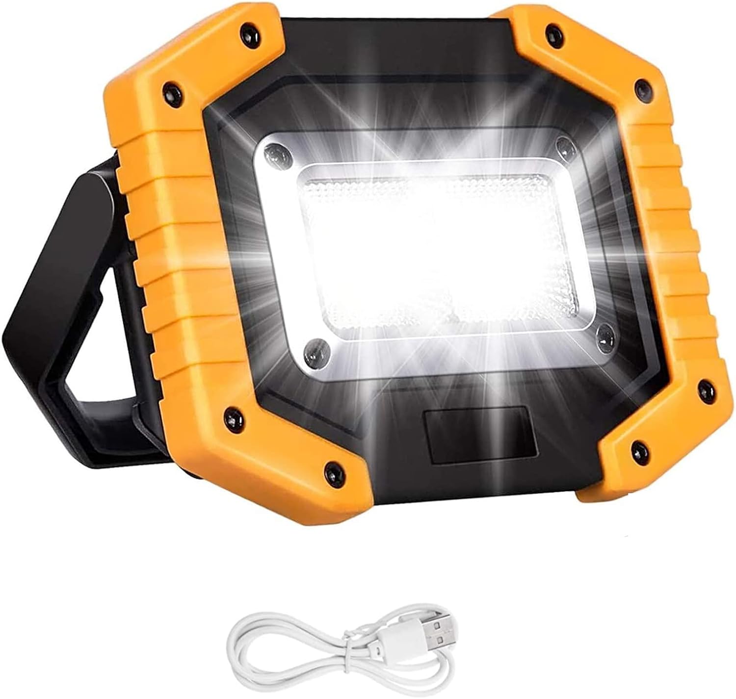 Beizkna 30W LED Work Light Rechargeable Portable COB Floodlight Super Bright 200...