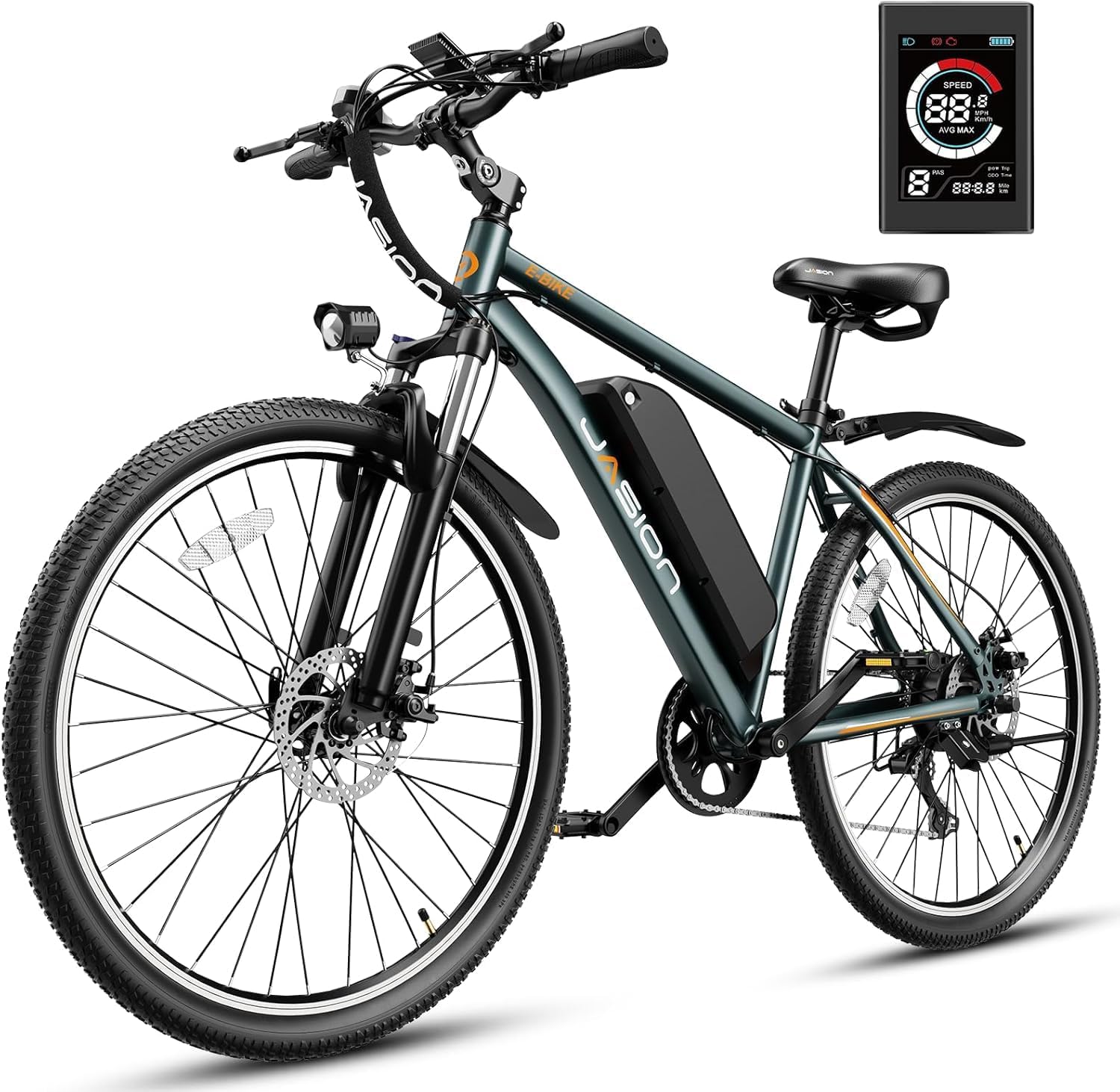 Jasion EB5 Plus Electric Bike, 480 WH Removeable Battery, 750W Peak Motor Electr...