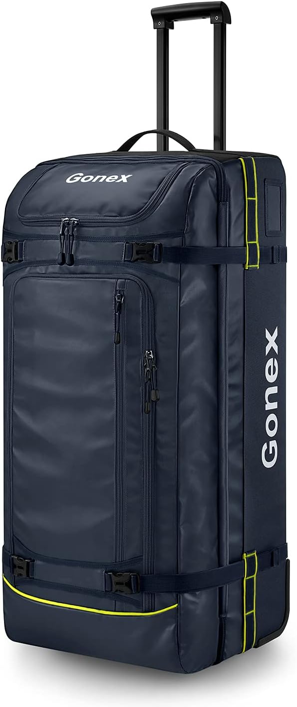 Gonex Rolling Duffle Bag with Wheels, 100L Water Repellent Large Wheeled Travel...