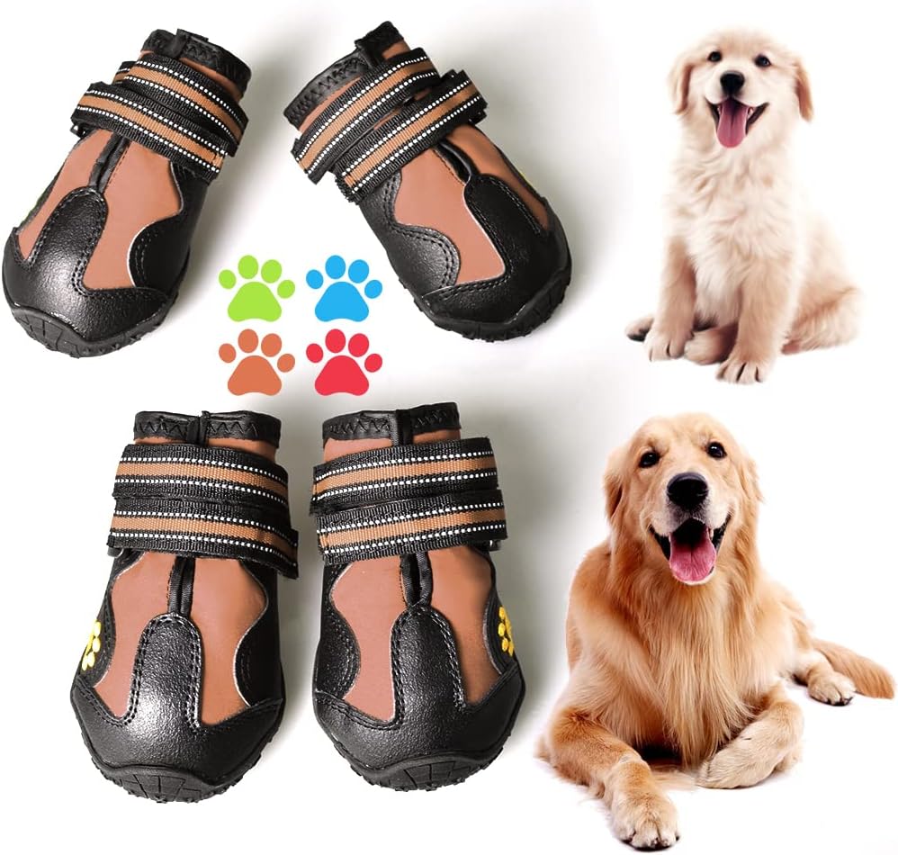CovertSafe& Dog Boots for Dogs Non-Slip, Waterproof Dog Booties for Outdoor, Dog...