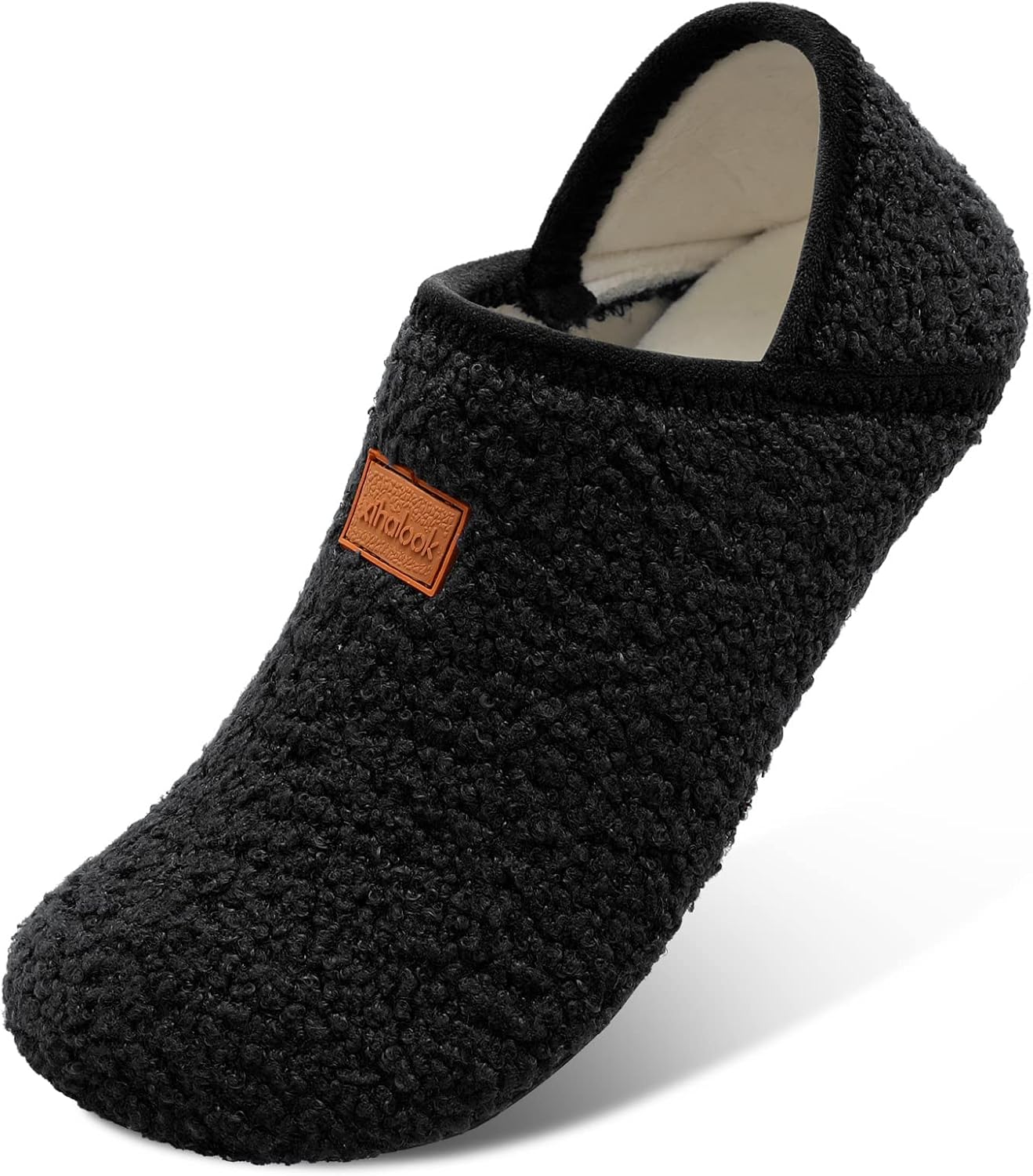 XIHALOOK House Slippers for Women Men Cozy Sock Shoes with Soft Rubber Sole Slip...